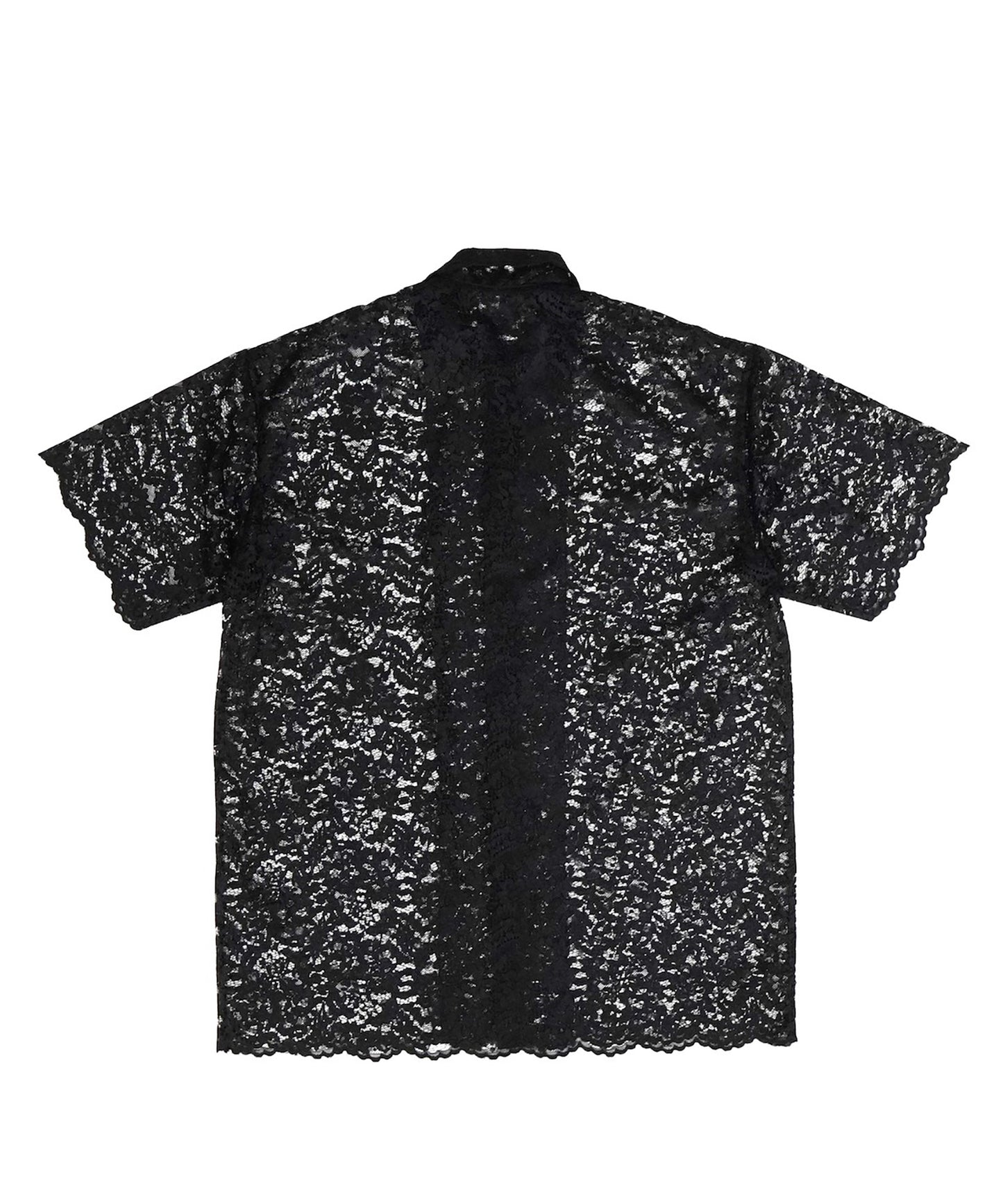 LACE HALF SLEEVE SHIRT & LACE SCARF