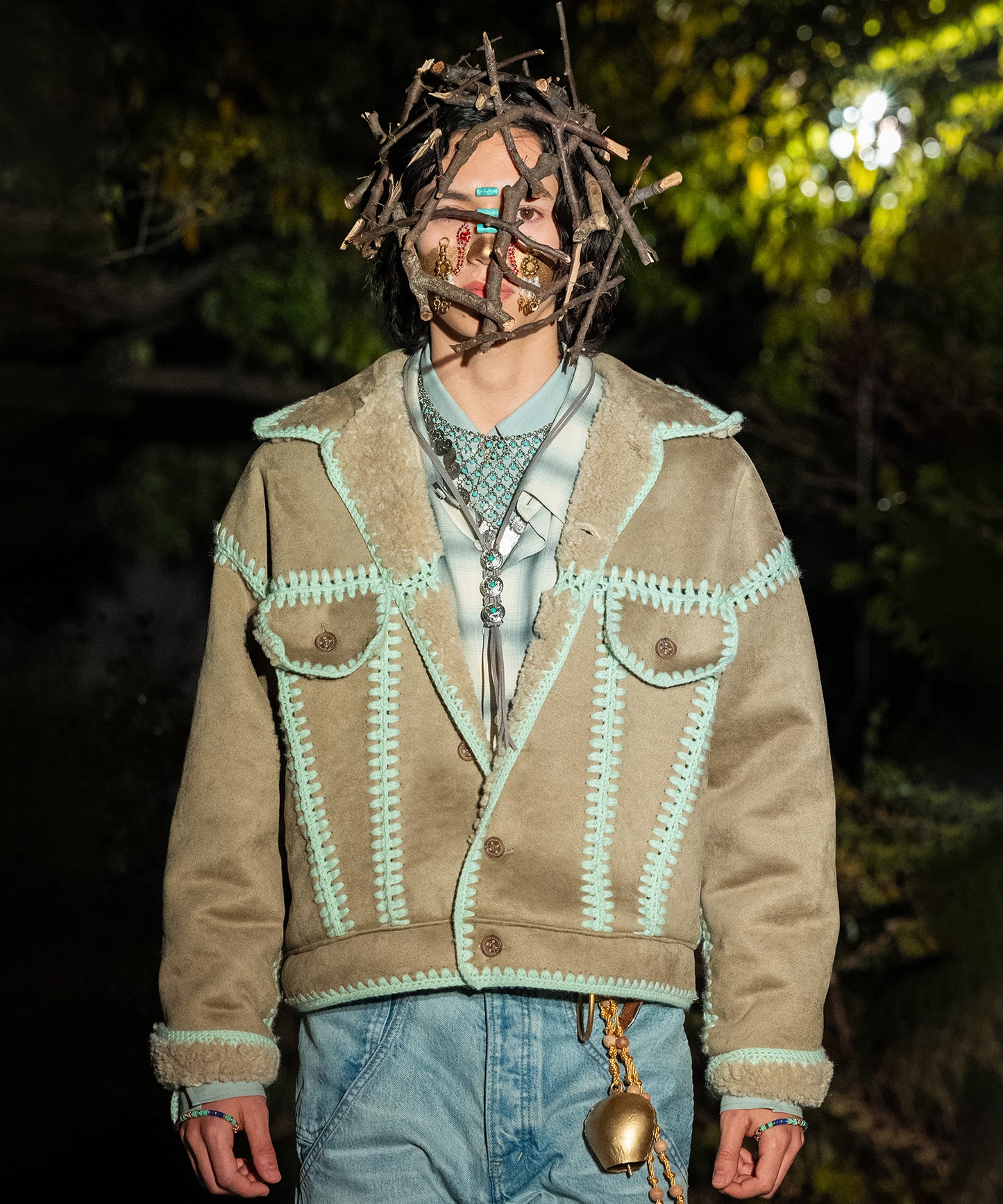 HAND KNITTING BOA BLOUSON【9月中旬】