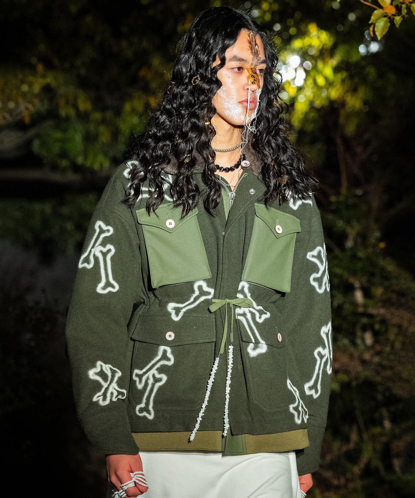 HAND PAINTING MILITARY BLOUSON【9月中旬】