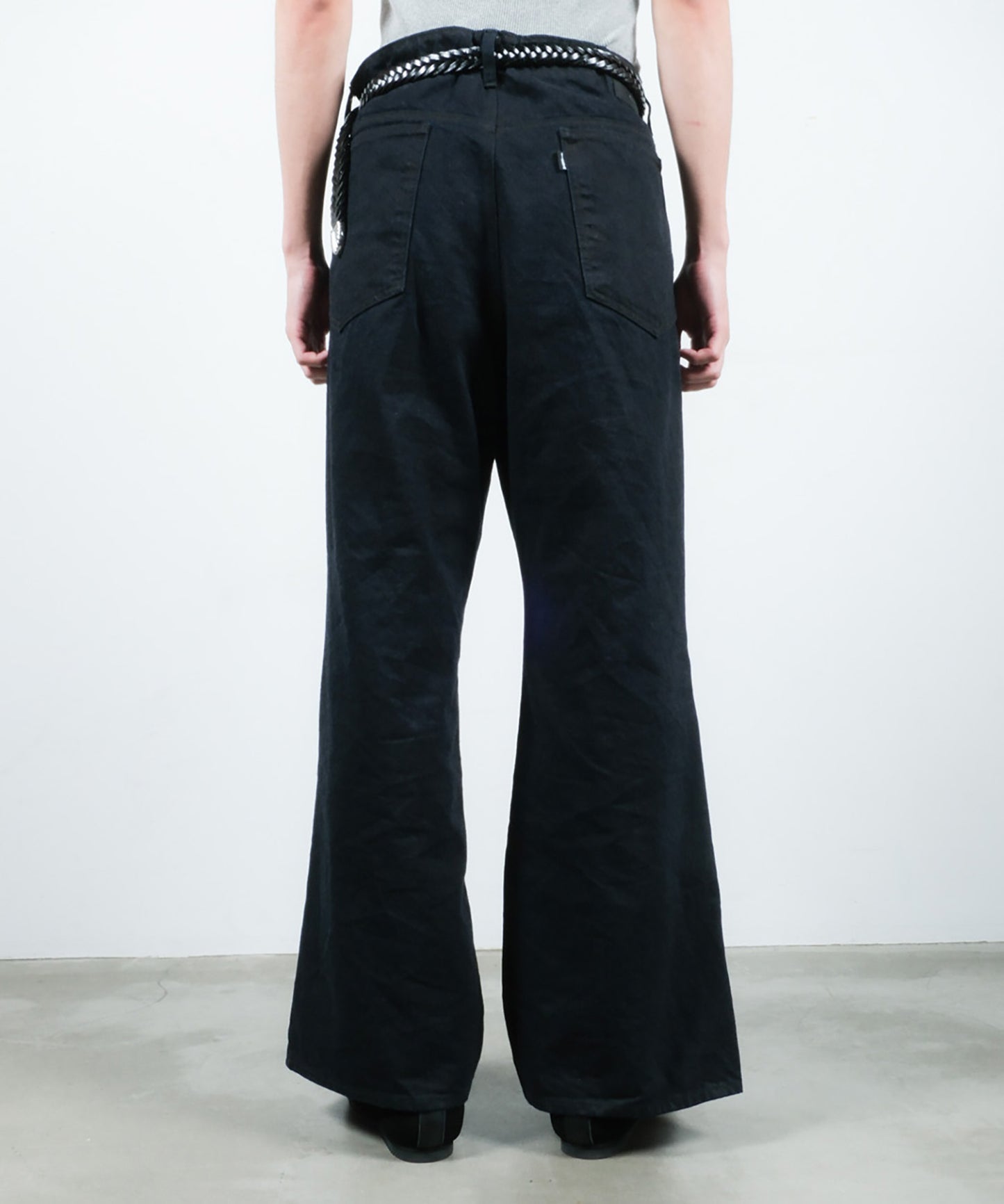 FLARE COATED DENIM