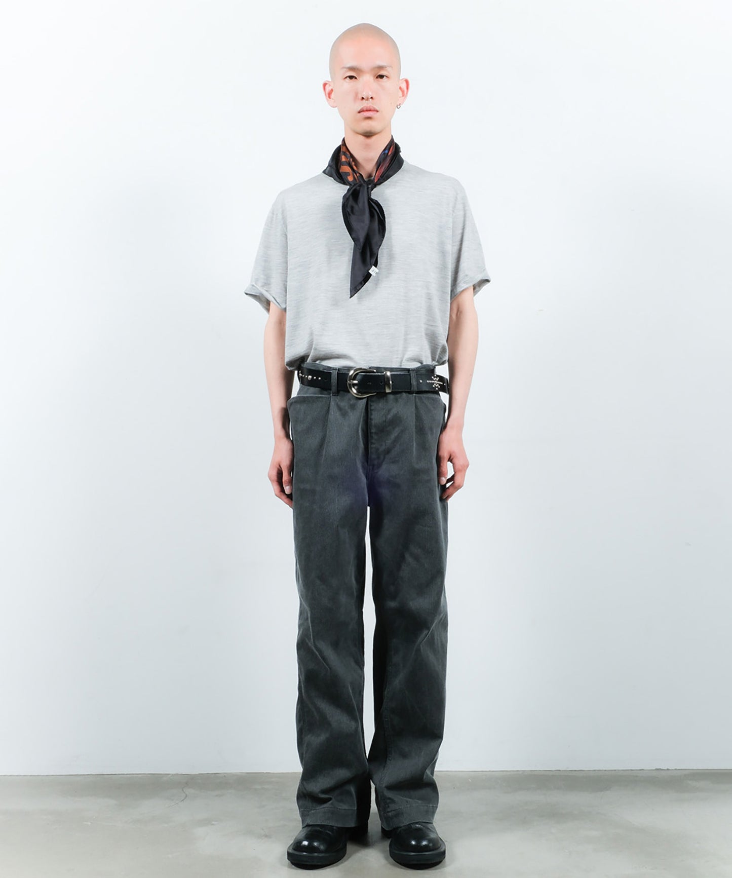ONE TUCK FADE PIQUE PANTS