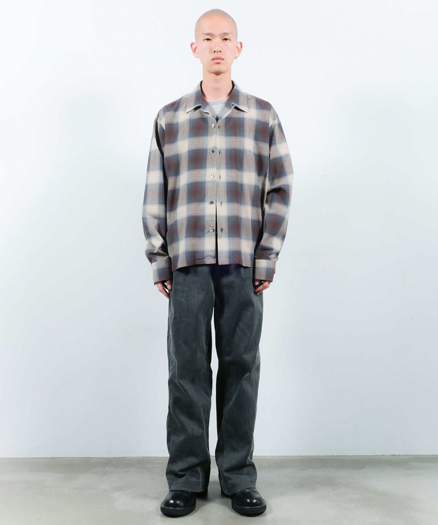 ONE TUCK FADE PIQUE PANTS