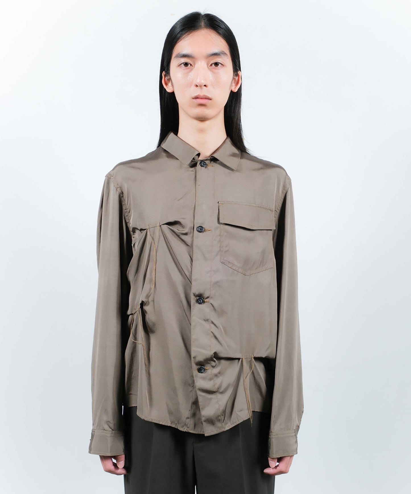 RAYON SILK SHIRT JACKET
