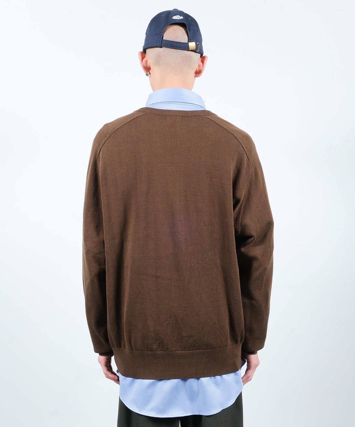 COTTON SILK V NECK KNIT