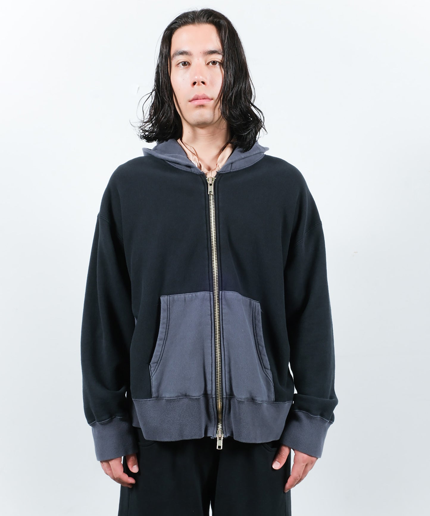 2TONE ZIP HOODIE