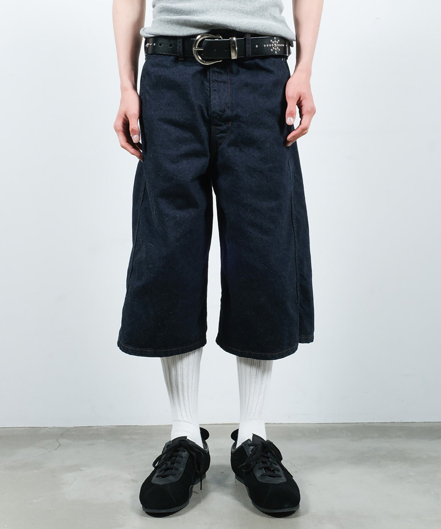 3D 3/4 DENIM PANTS