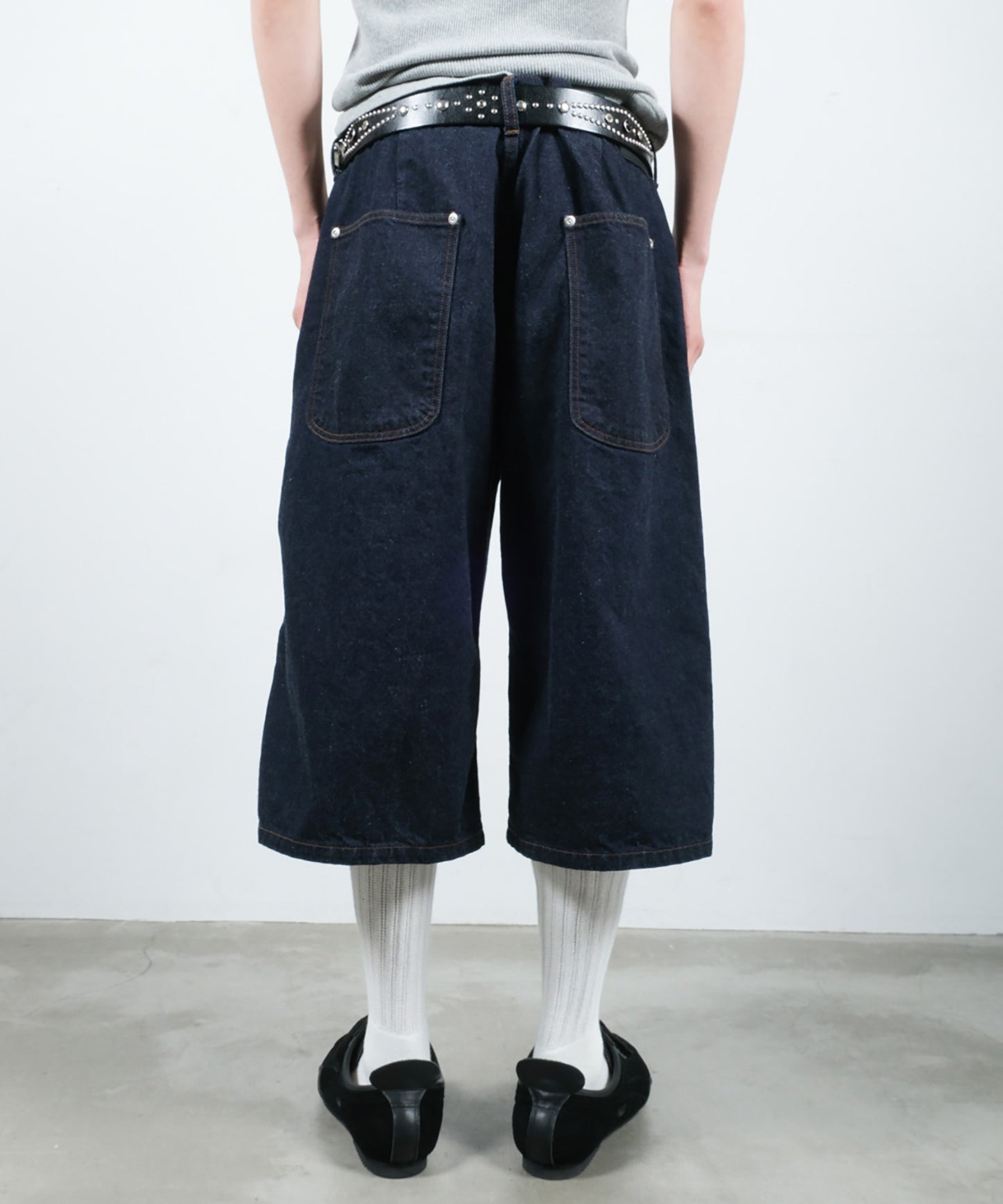 3D 3/4 DENIM PANTS
