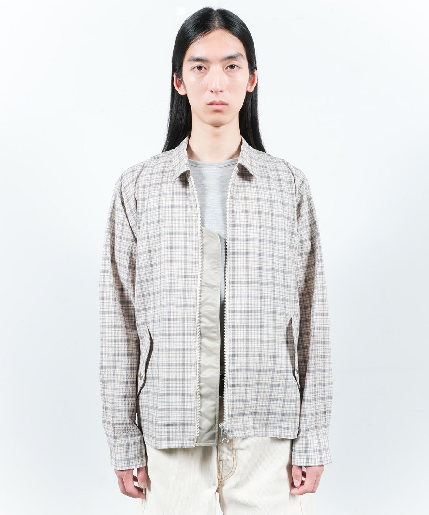 SEERSUCKER ZIP SHIRT