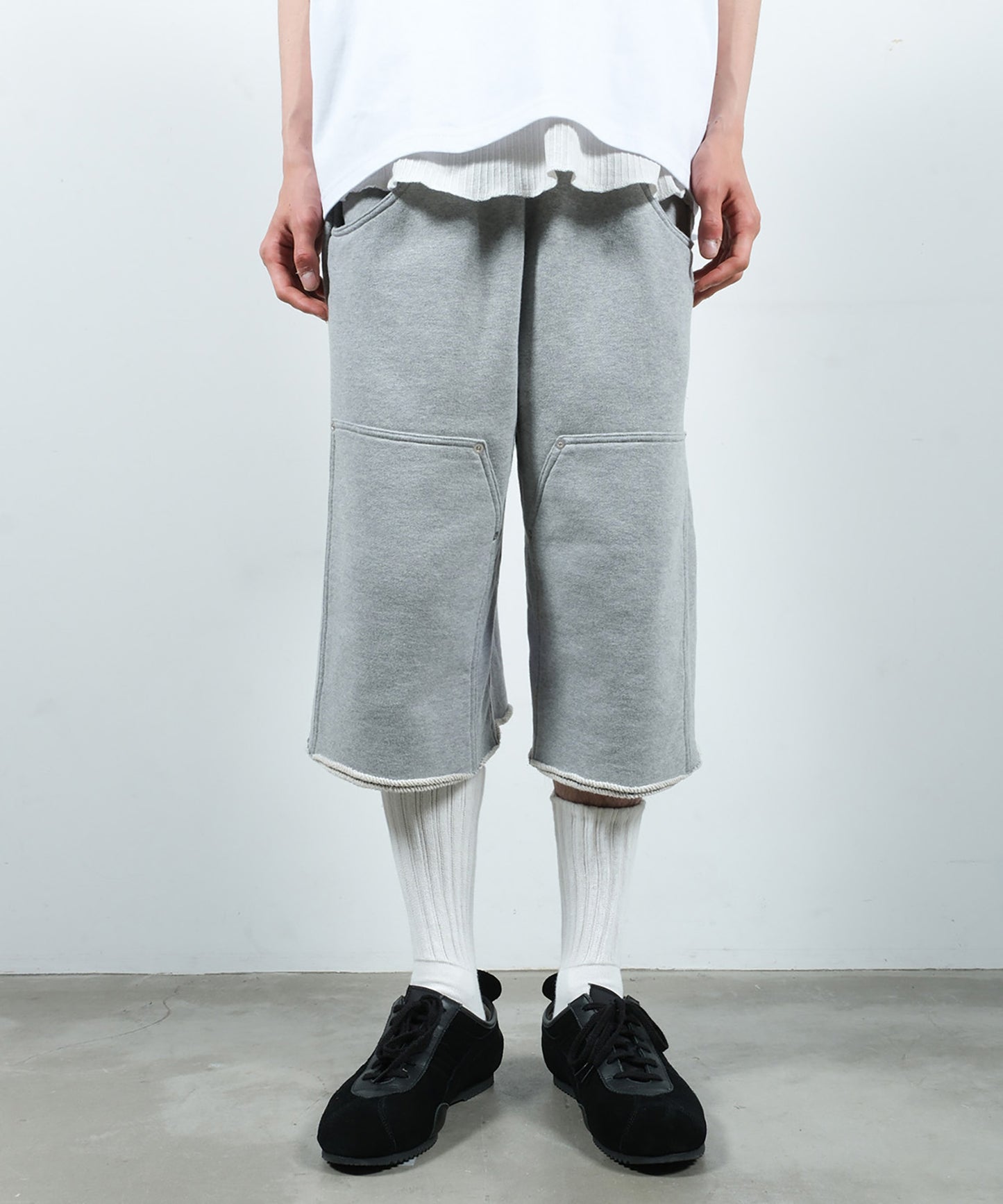 3/4 DOUBLE KNEE SWEAT PANTS