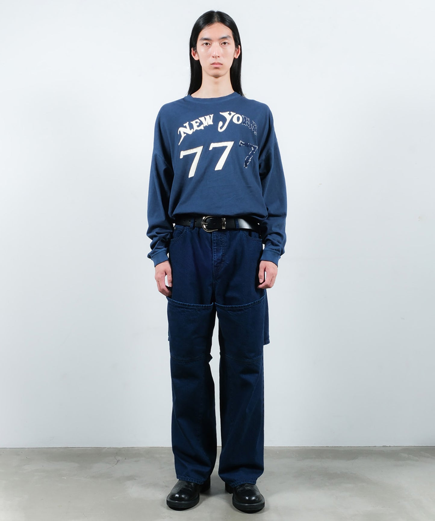 USED KNEE HIGH LAYERED DENIM