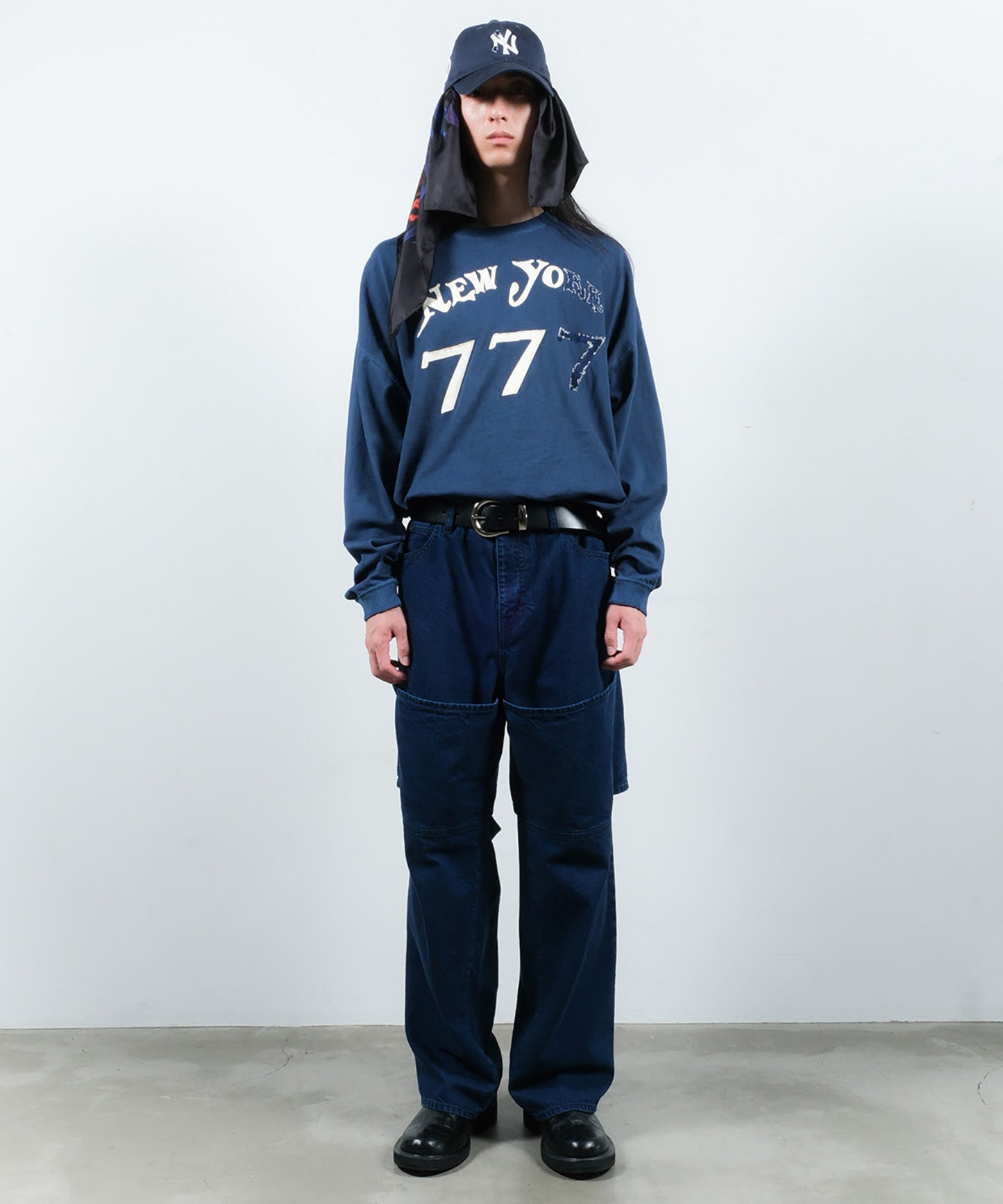 USED KNEE HIGH LAYERED DENIM