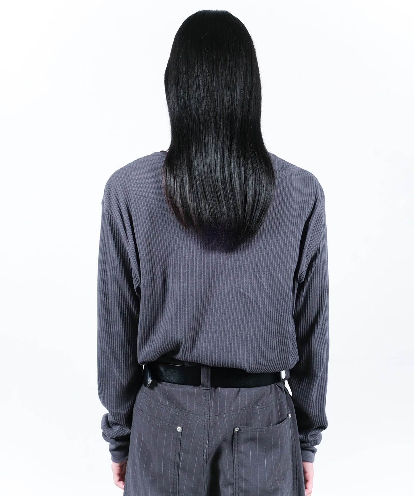 VINTAGE LIGHT RIB HENRY NECK L/S