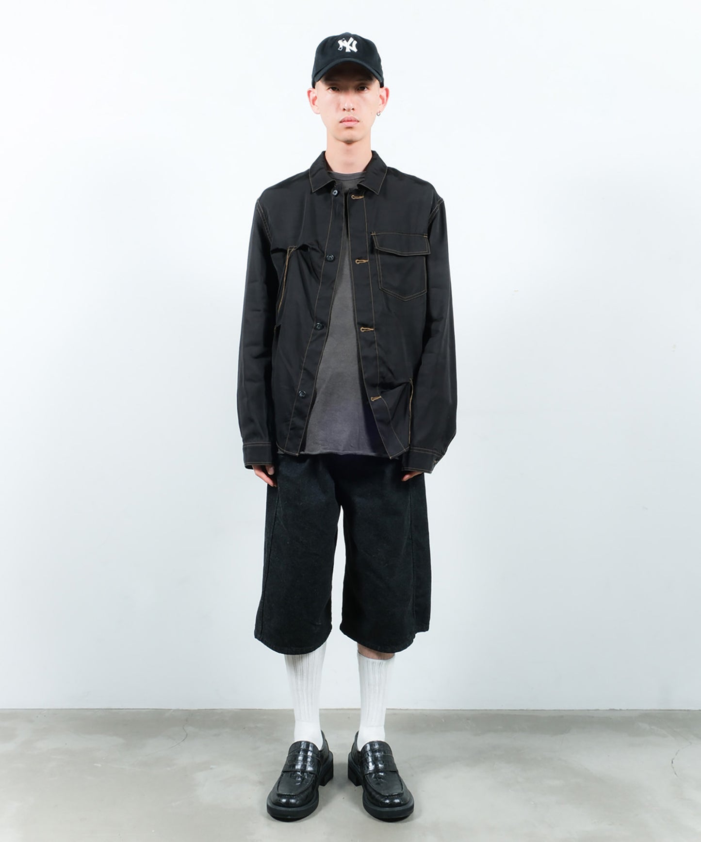 3D 3/4 DENIM PANTS