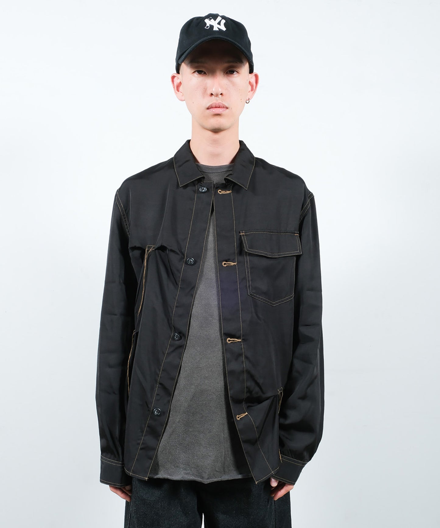 RAYON SILK SHIRT JACKET