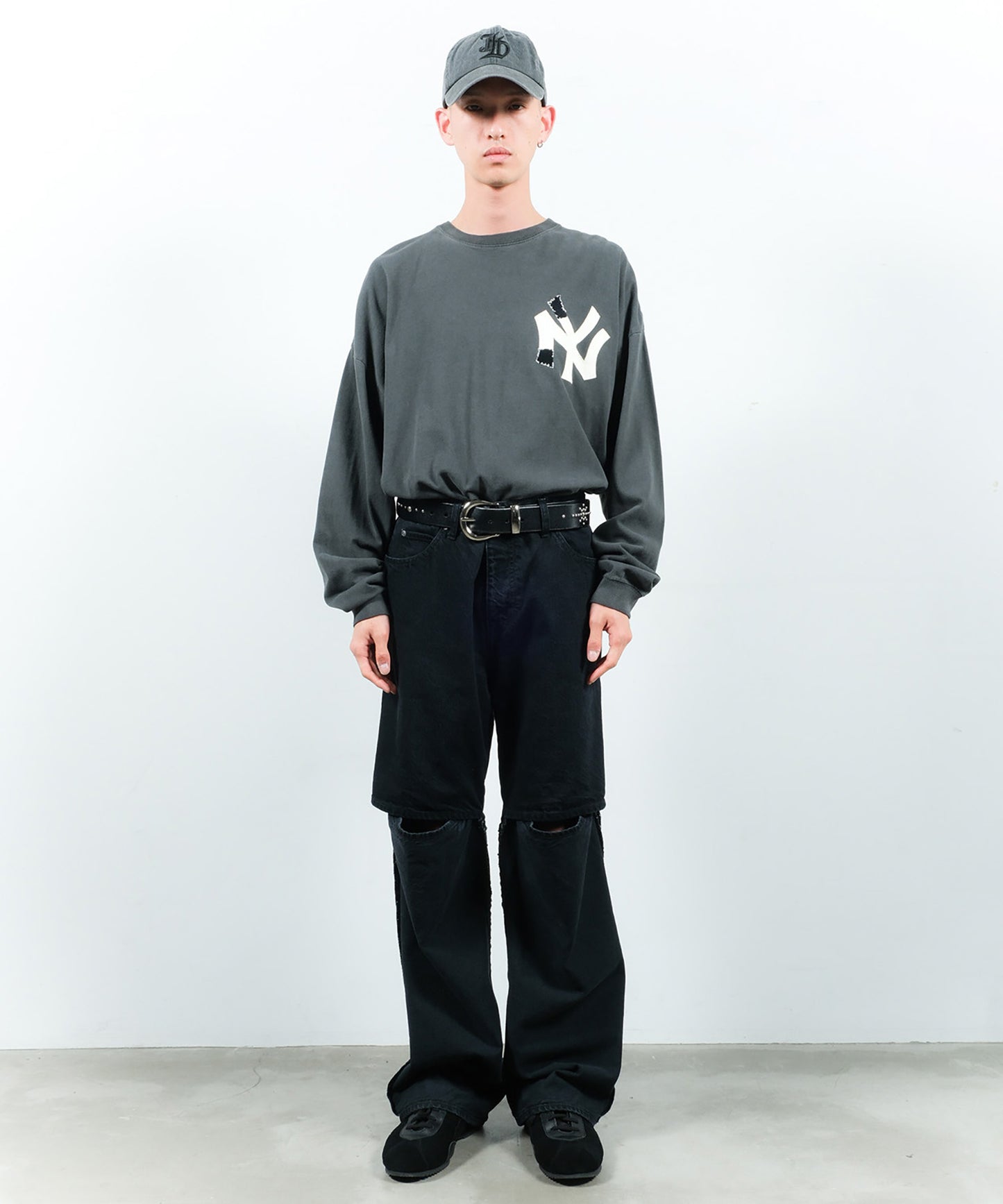 USED KNEE HIGH LAYERED DENIM