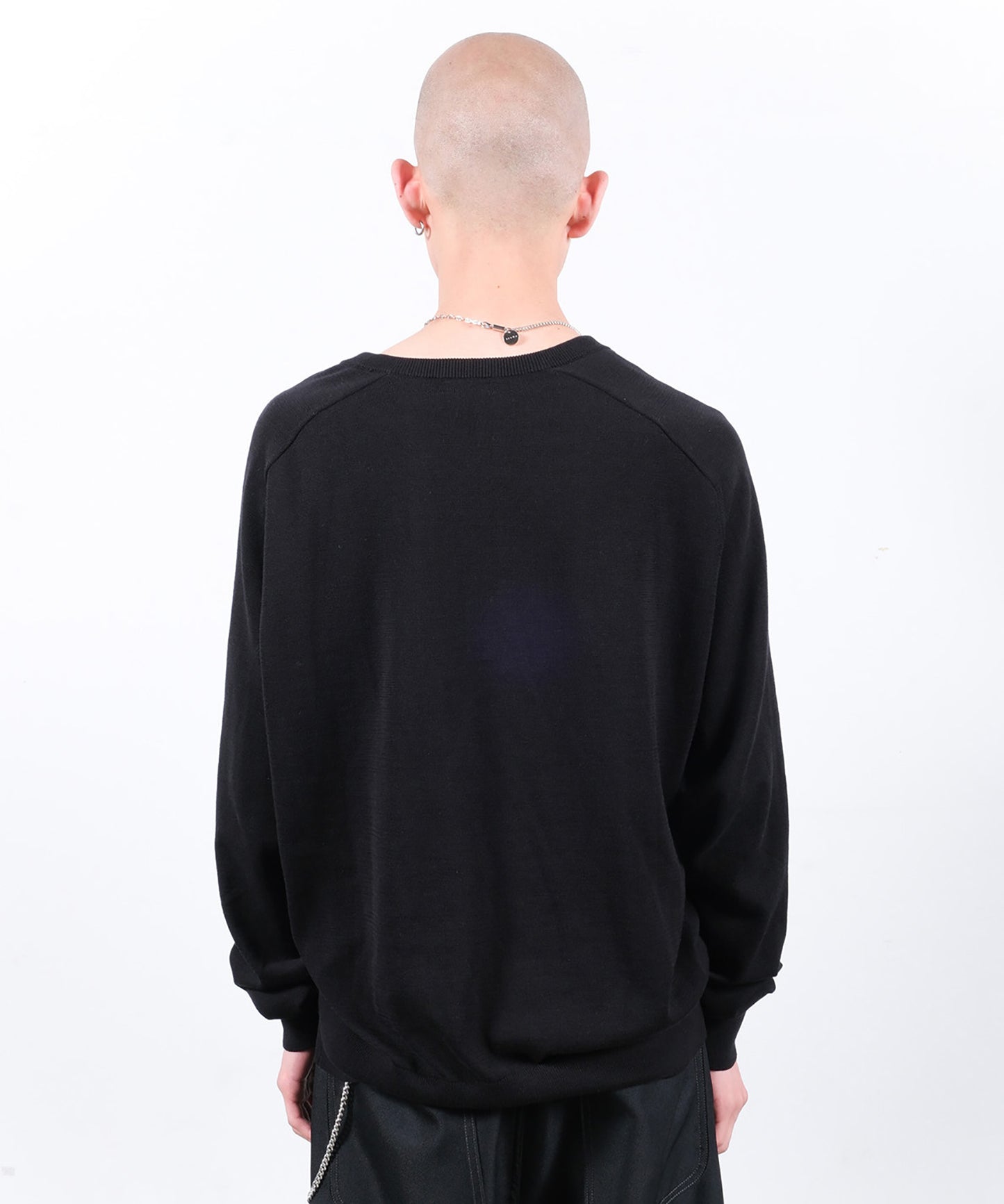 COTTON SILK V NECK KNIT