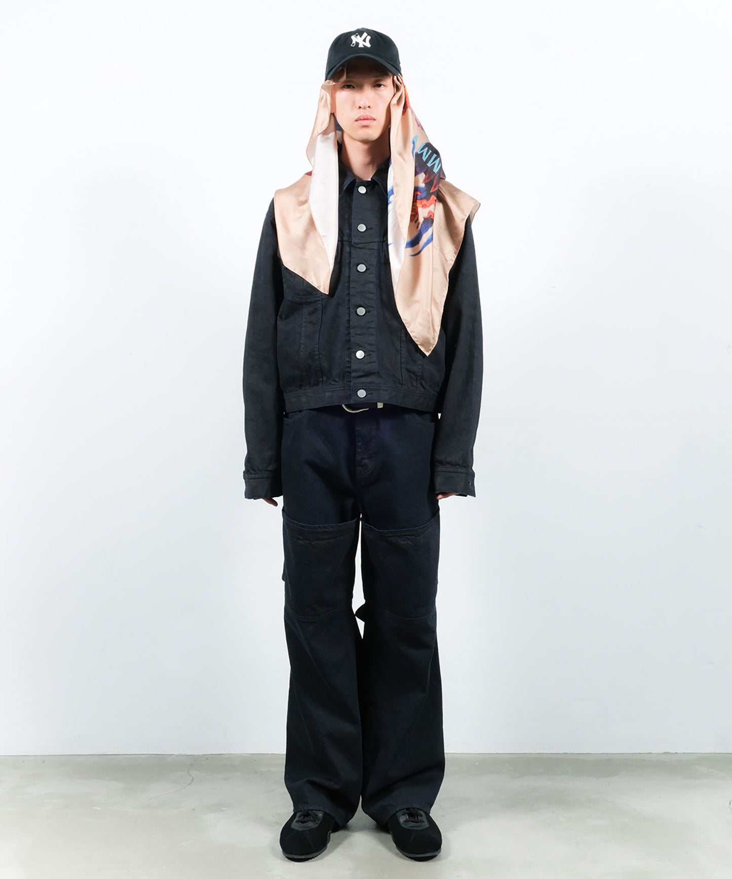 PINS COATED DENIM JACKET