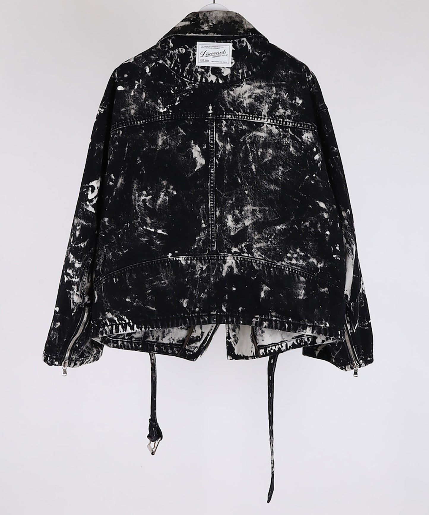 BLACK BLEACH W RIDERS BLOUSON