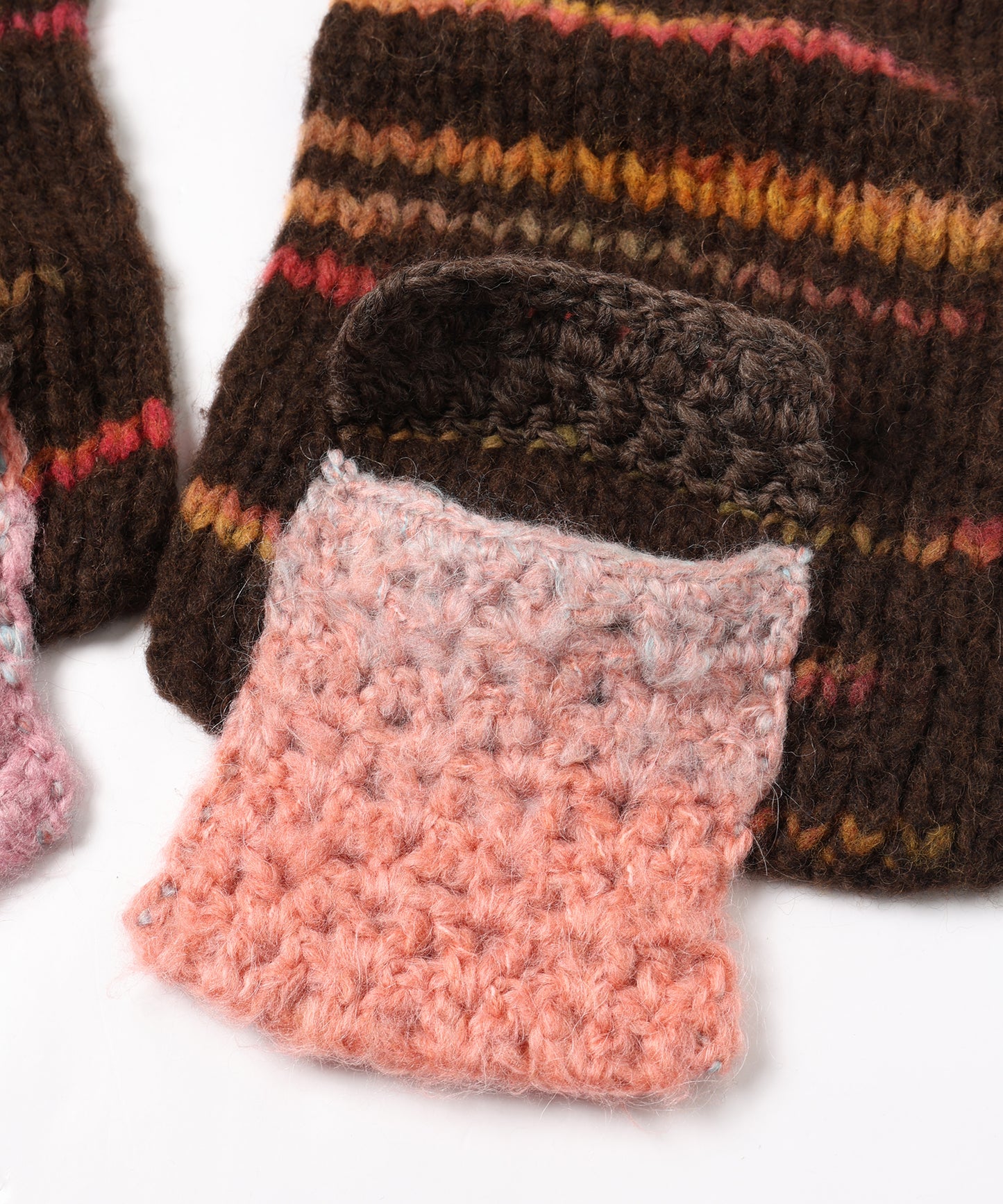 hand knit hood muffler