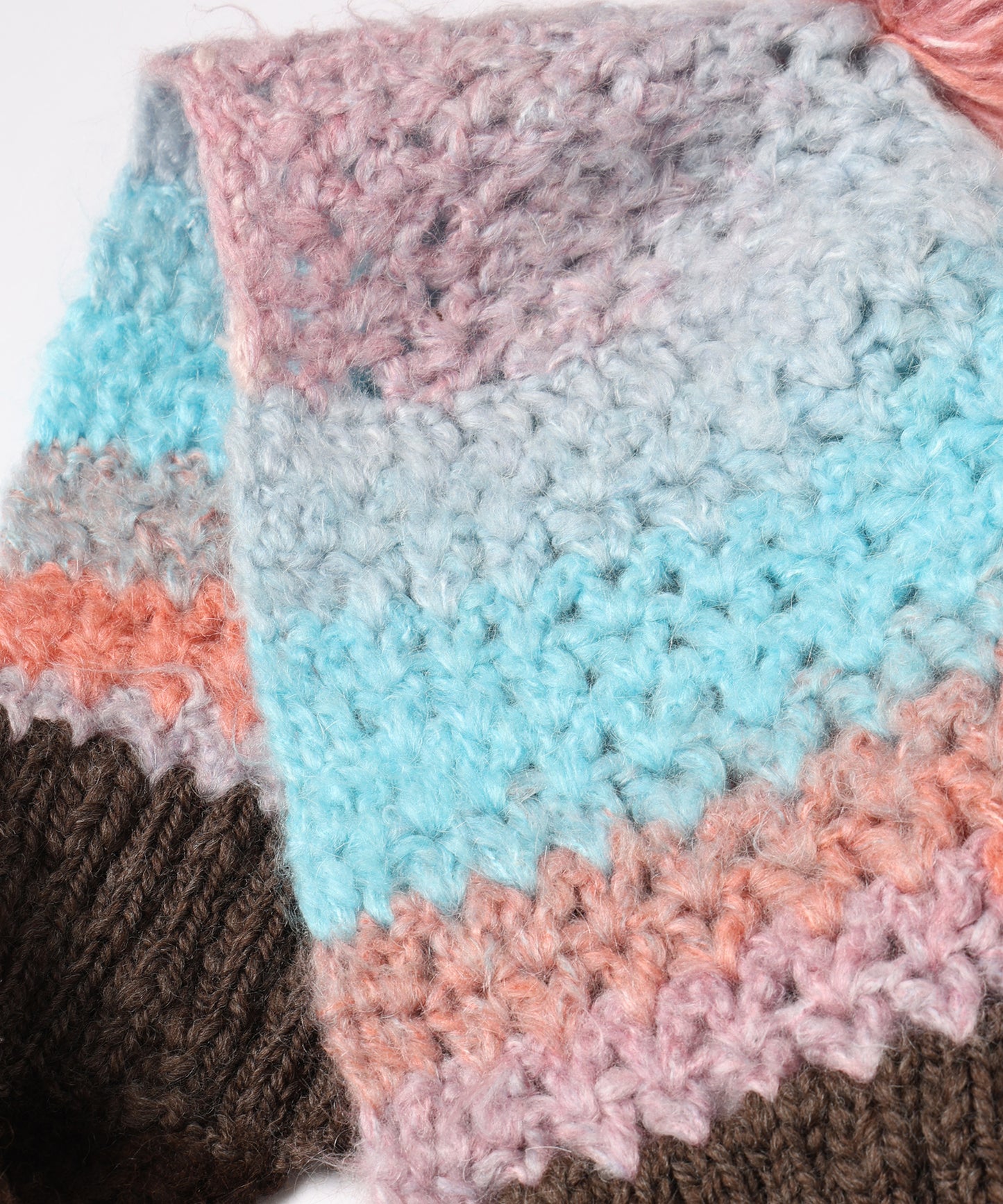 hand knit hood muffler