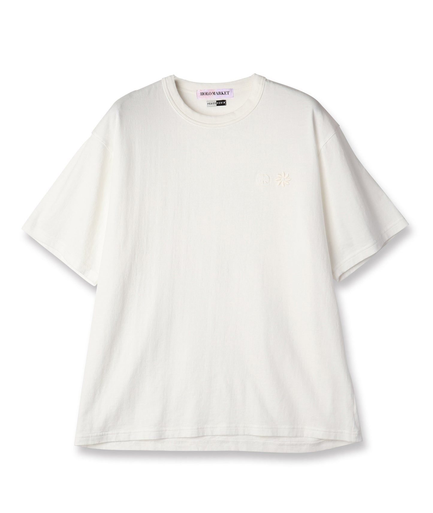 HOLO MARKET × PEACE DENIM STAFF TEE