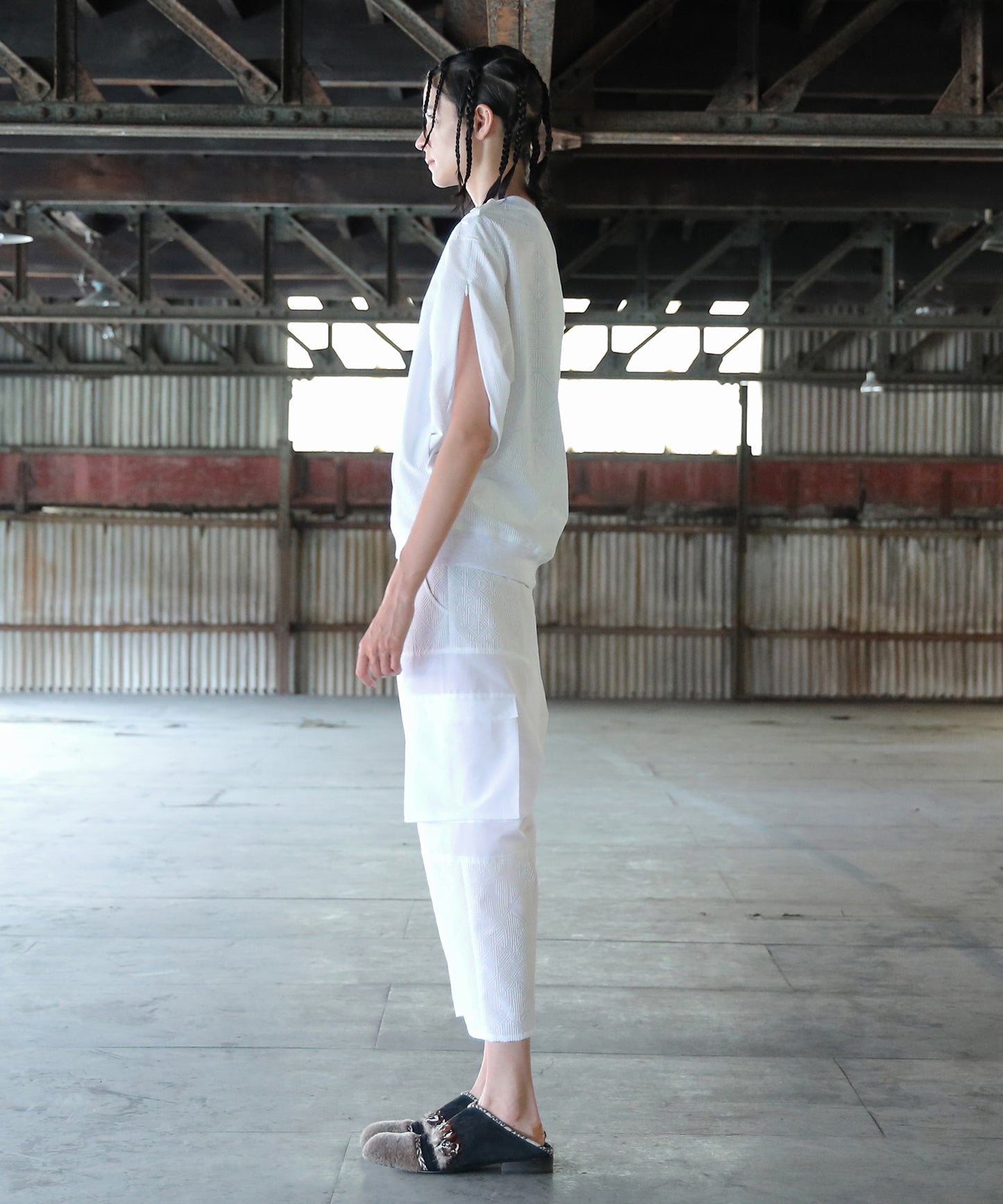 Stone Yard Floc Wide Pants