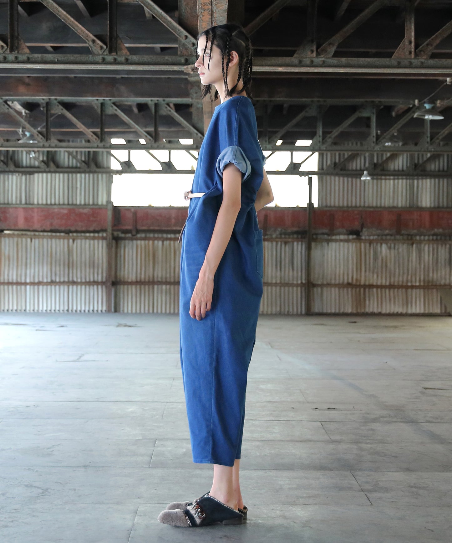 Circle Denim All-in-one