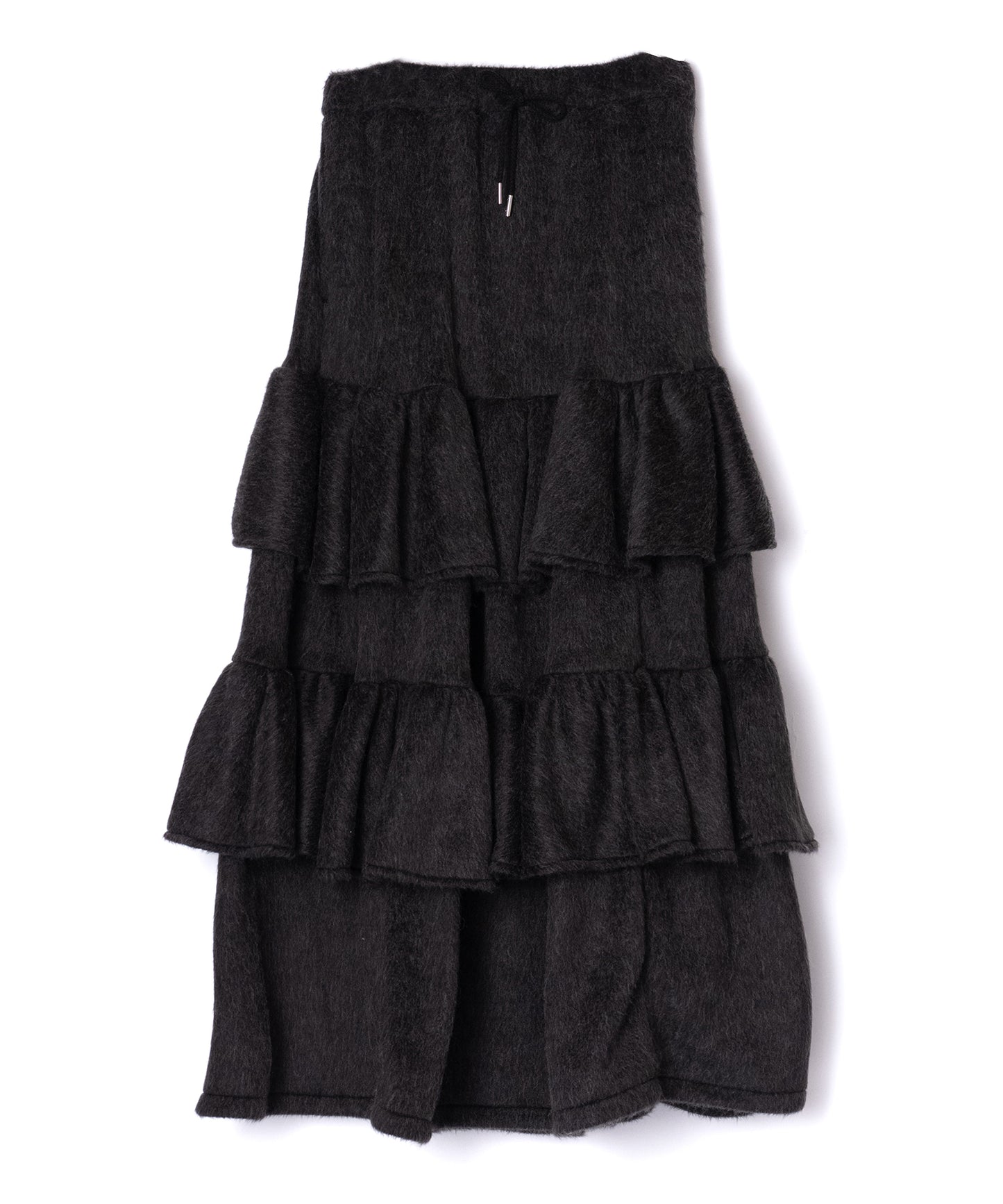 MOHAIR TIERED SKIRT
