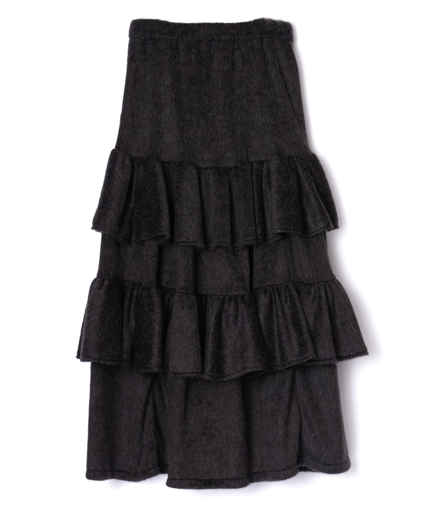 MOHAIR TIERED SKIRT