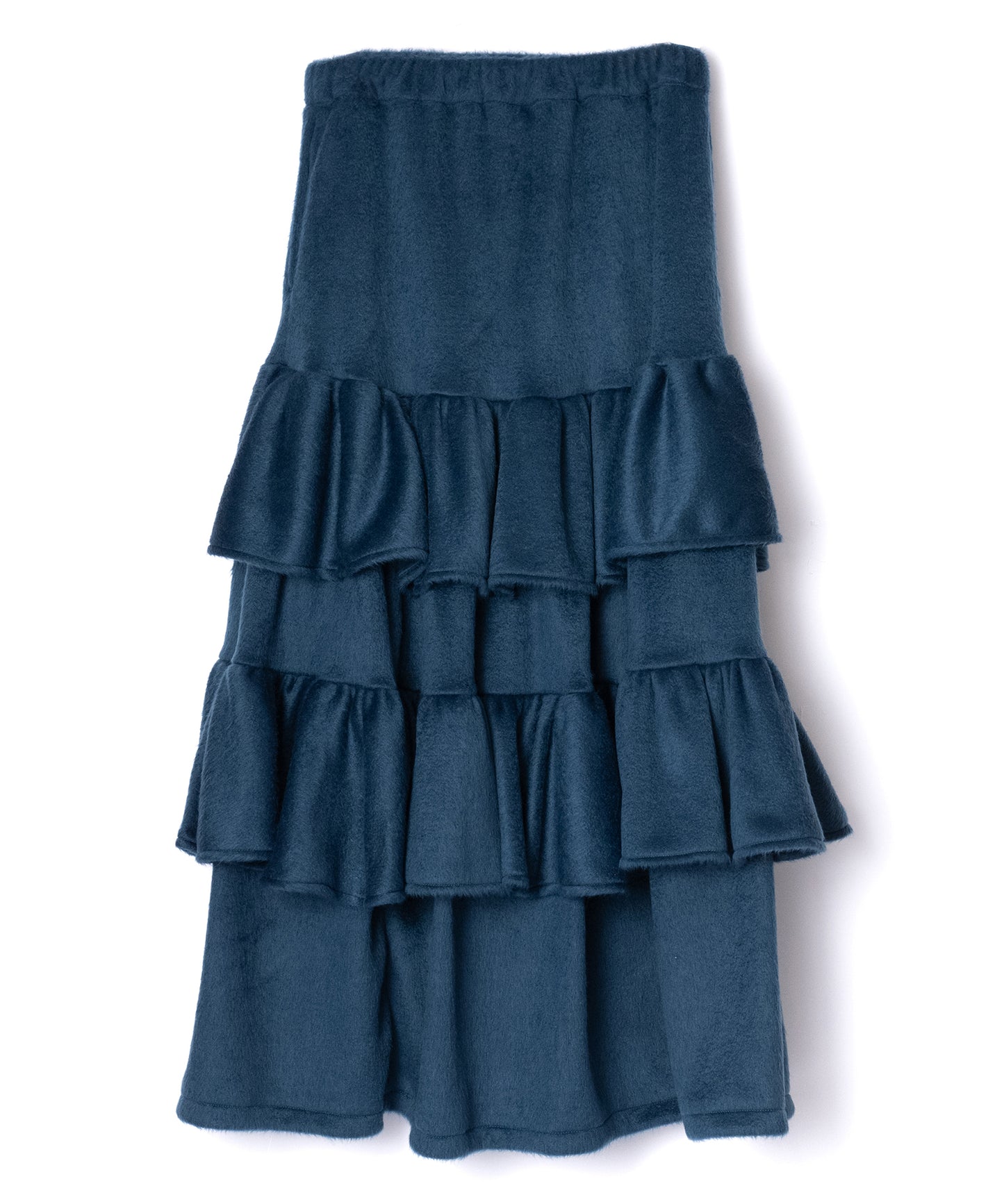 MOHAIR TIERED SKIRT