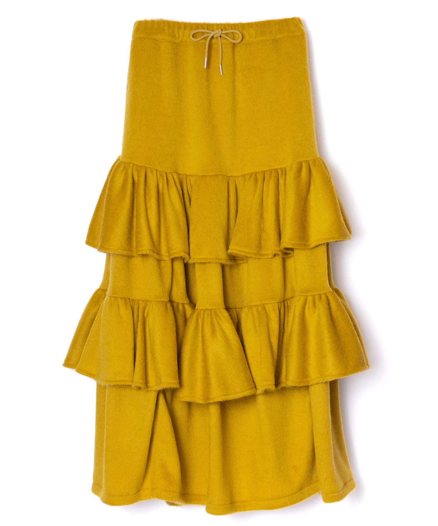MOHAIR TIERED SKIRT