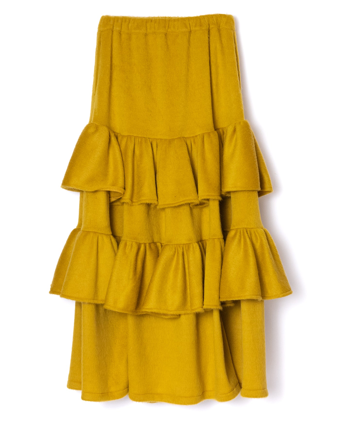MOHAIR TIERED SKIRT