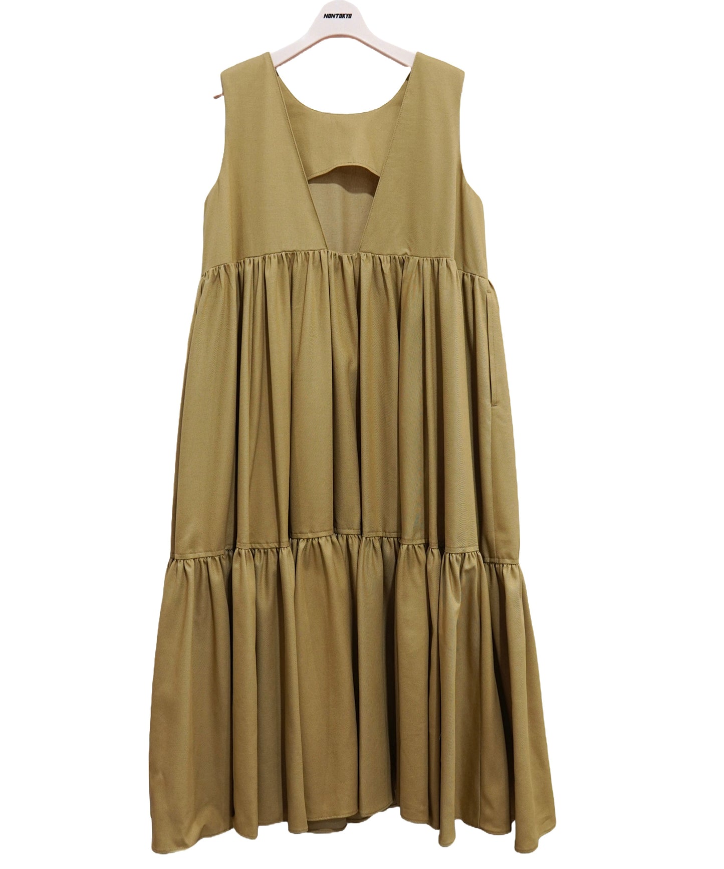 2FACE FLARE DENIM ONE-PIECE