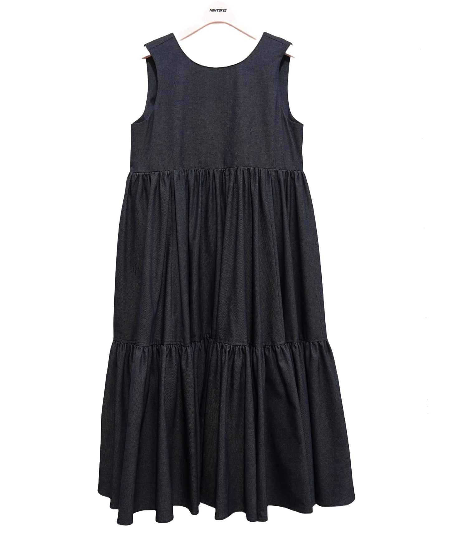2FACE FLARE DENIM ONE-PIECE