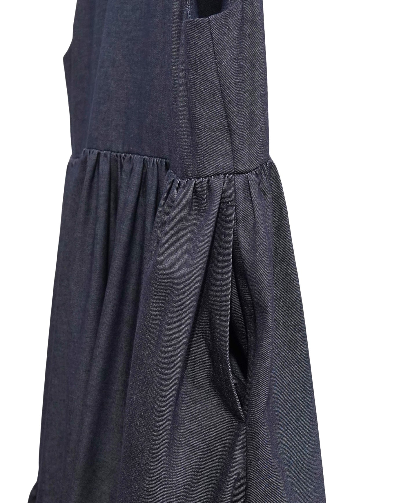 2FACE FLARE DENIM ONE-PIECE