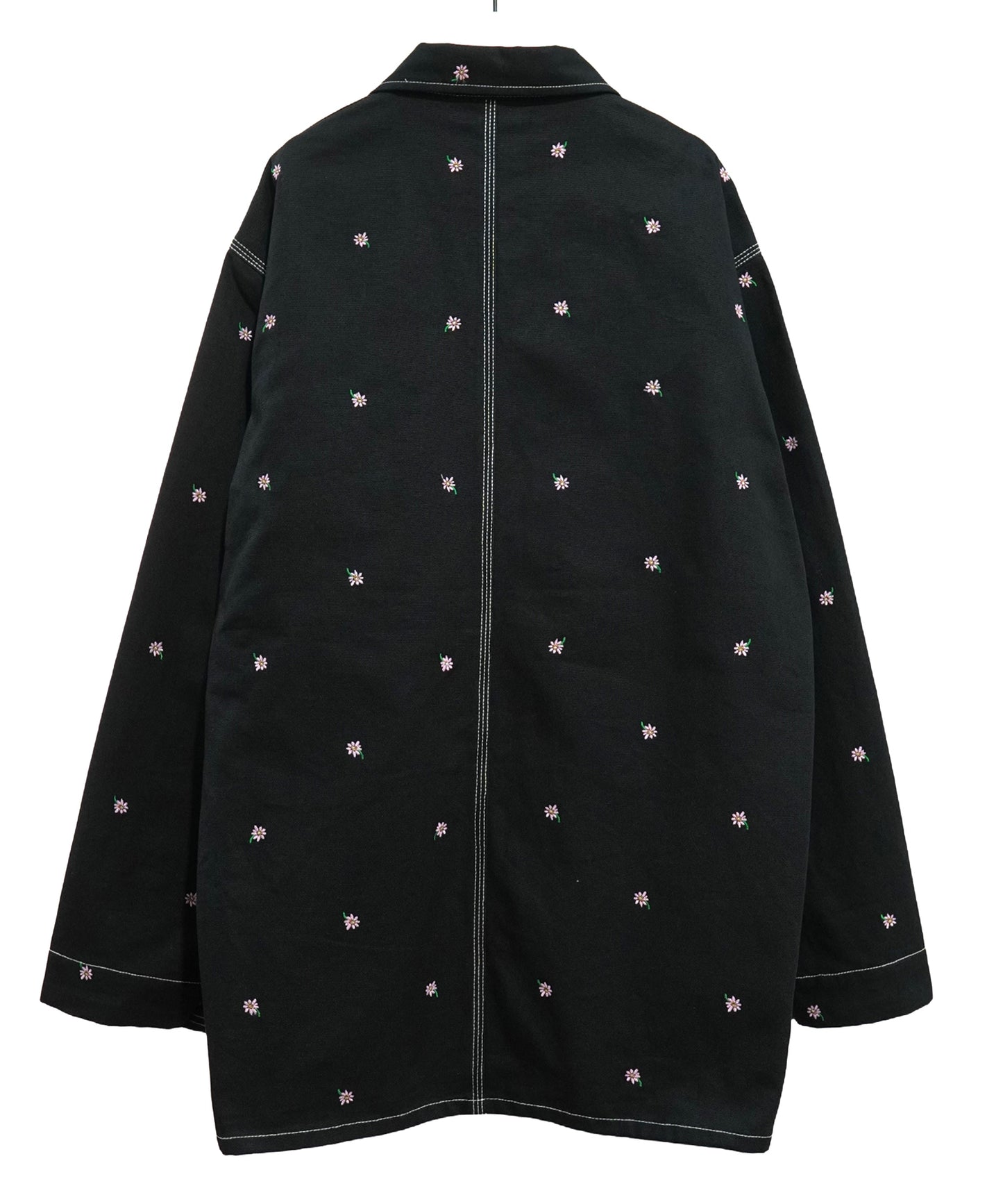 FLOWER EMBROIDERY COVERALLfeat.UNIVERSALOVERALL