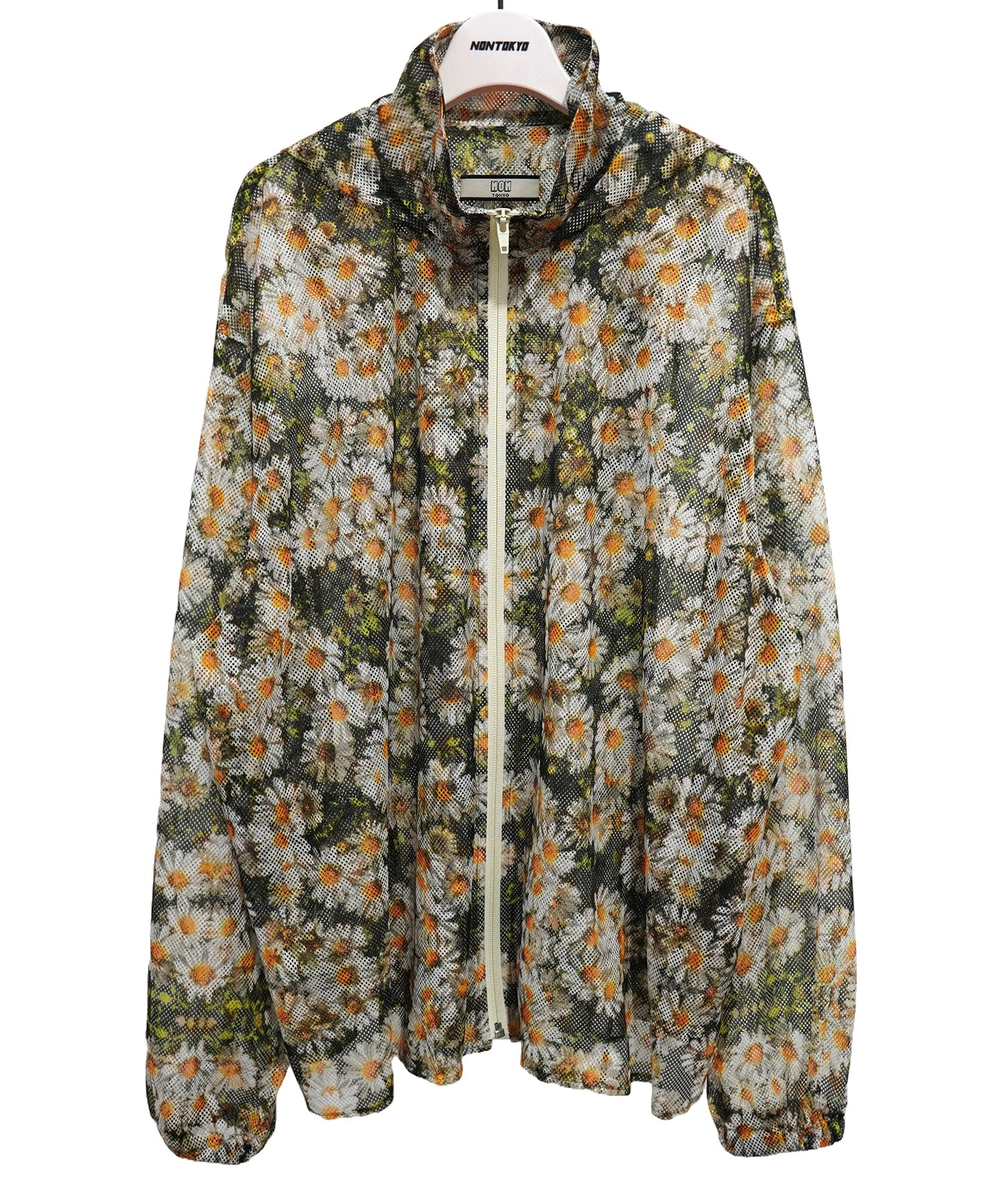 PRINT MESH ZIPUP PARKA