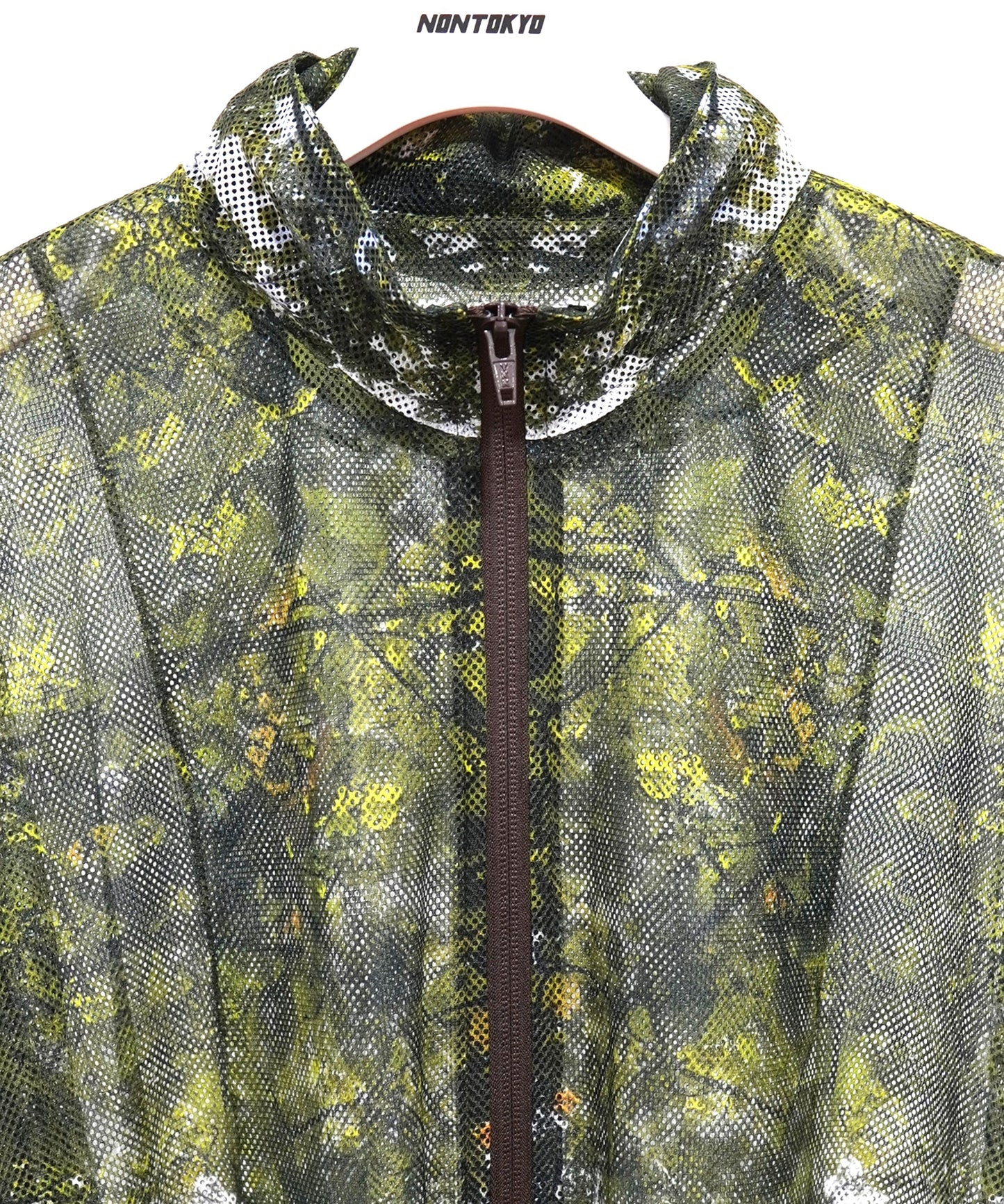 PRINT MESH ZIPUP PARKA