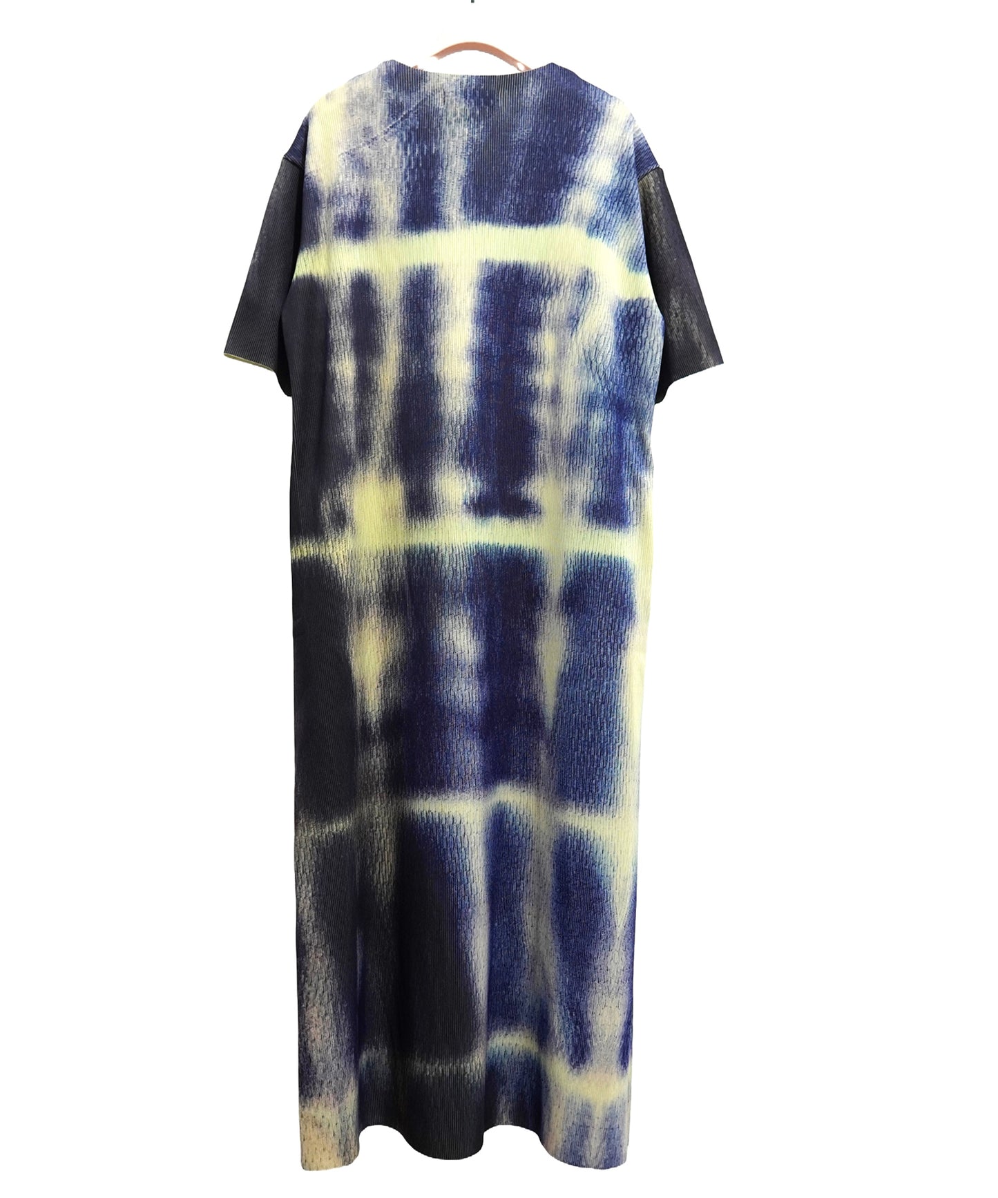 PRINT RIB HALF SLEEVE ONE-PIECE