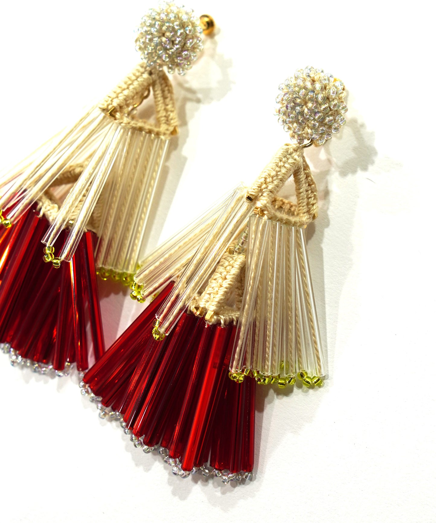 BEADS FRINGE EARRING