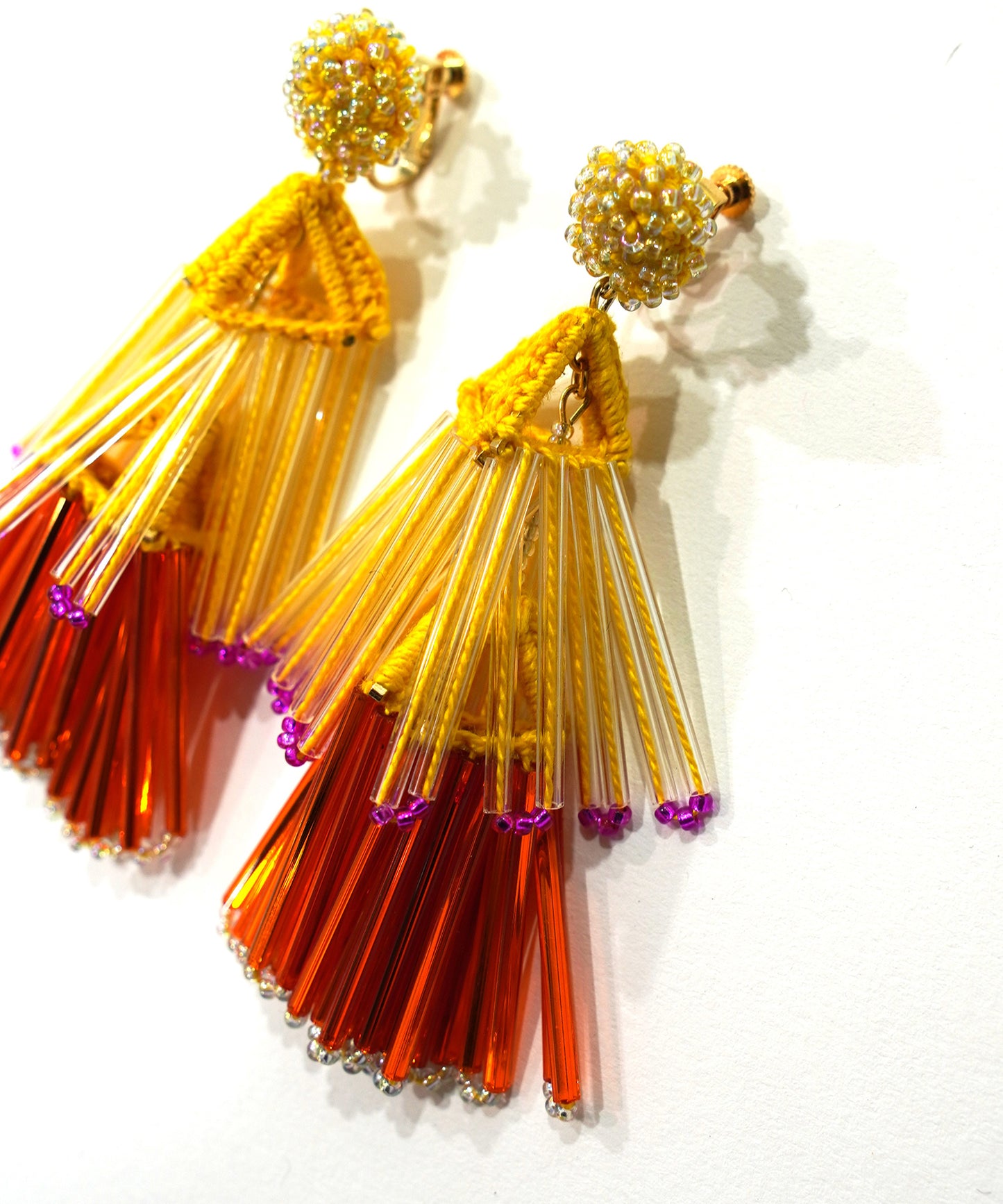 BEADS FRINGE EARRING