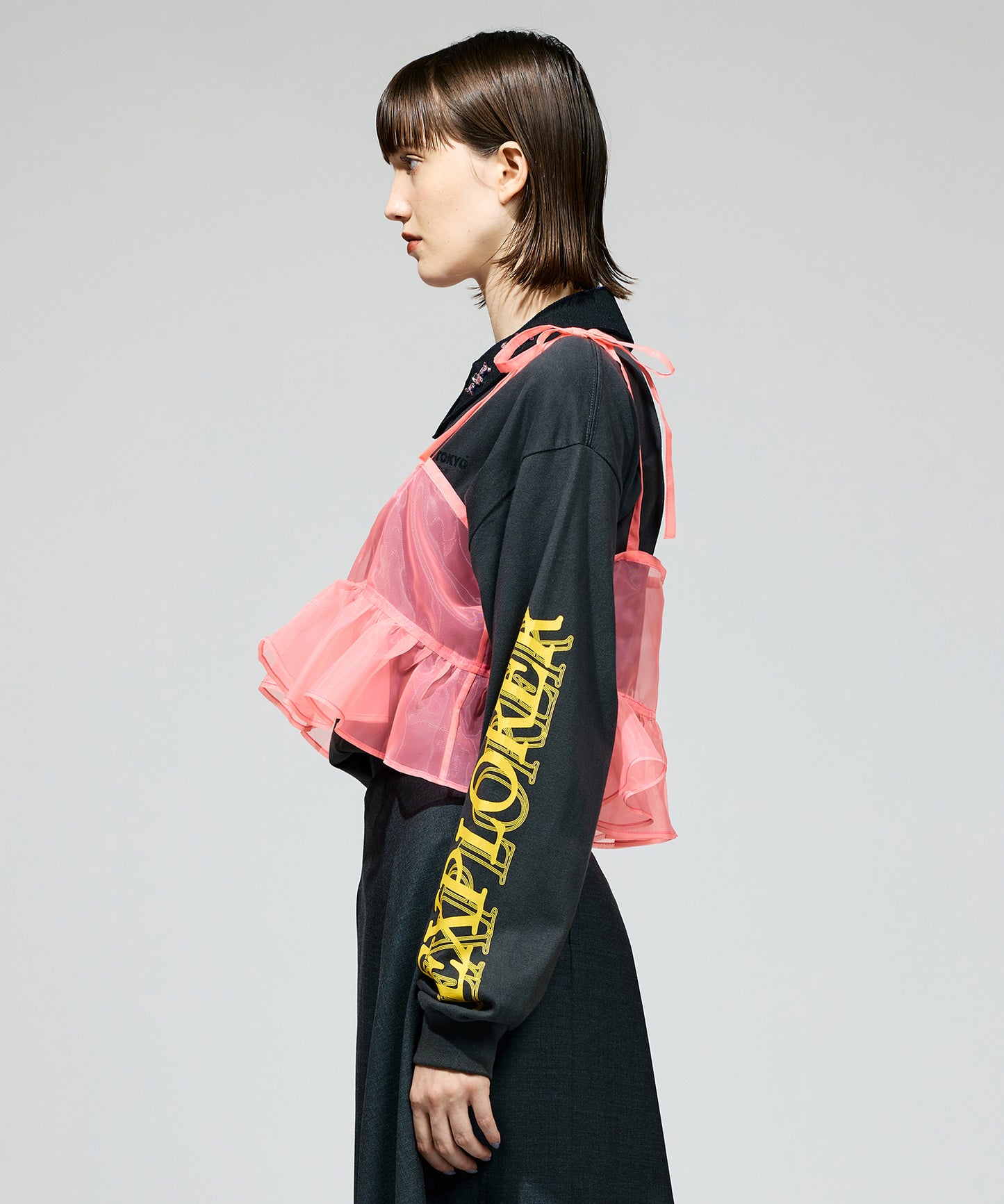 SHEER CAMISOLE L/S T-SHIRTS