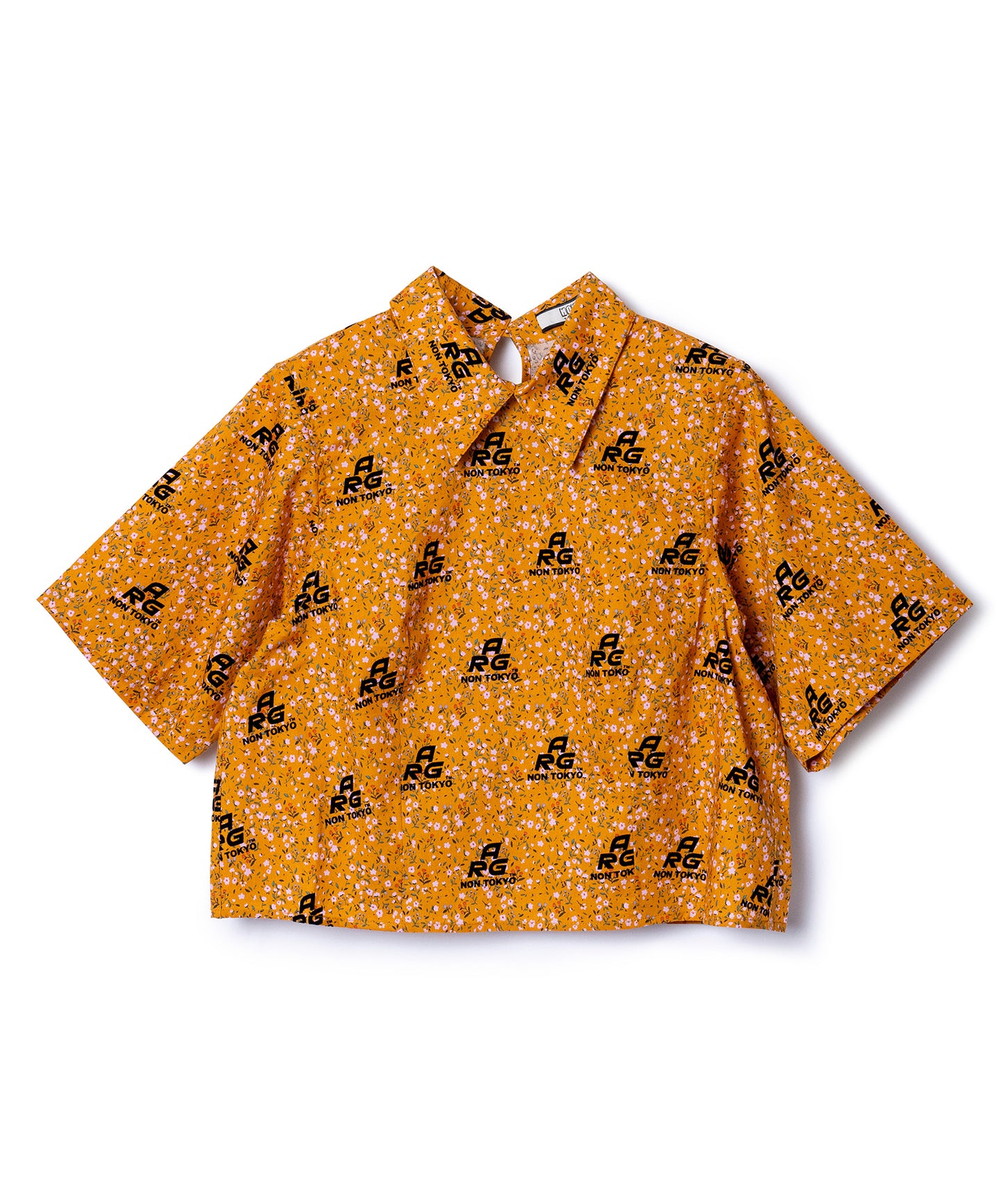 FLOCKED PRINT PULLOVER SHIRT