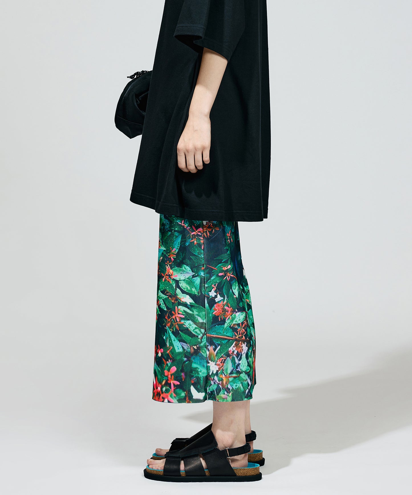PRINT RIB TIGHT SKIRT