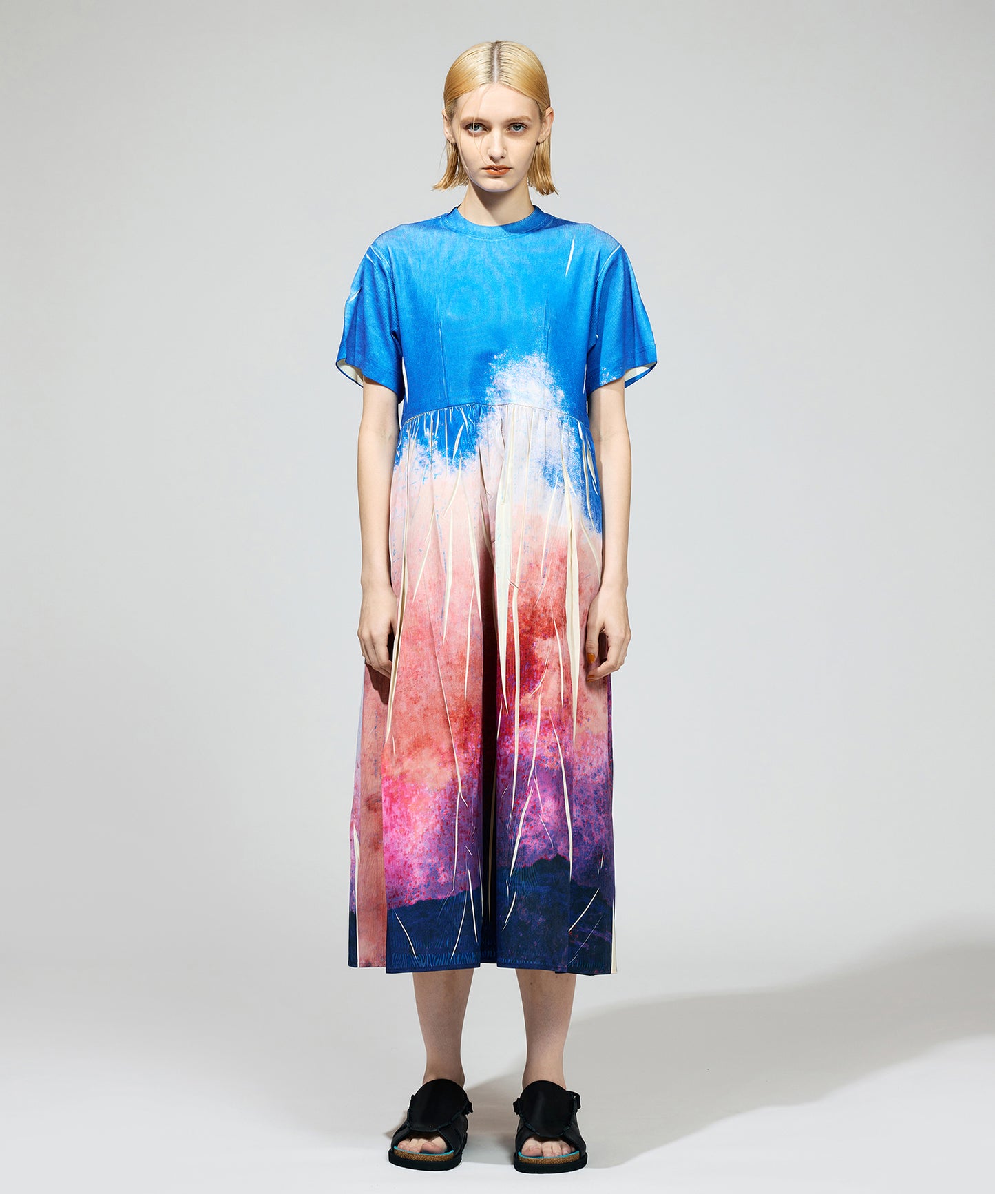 DIRECT PRINT RIB ONE-PIECE