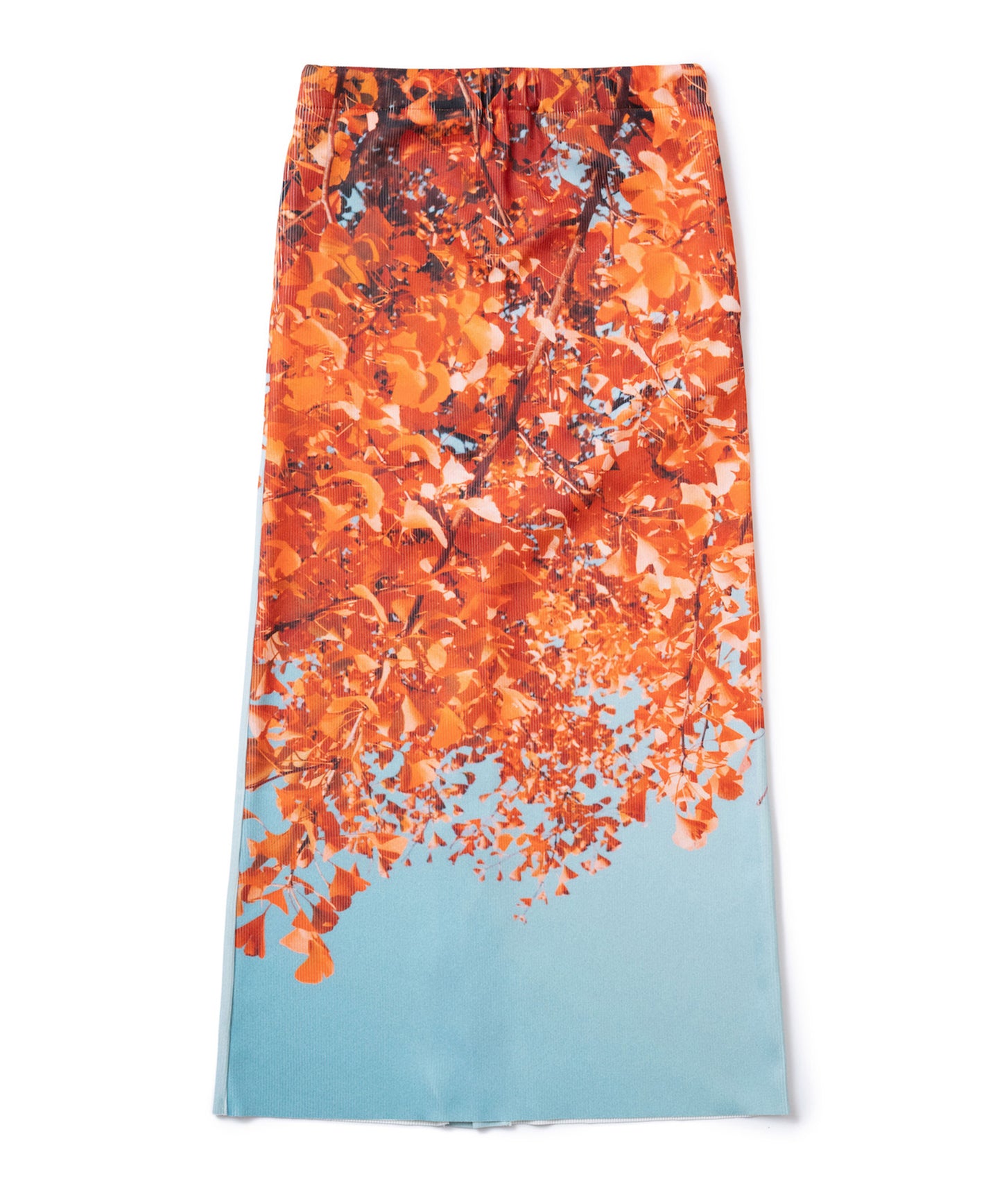 PRINT RIB SKIRT