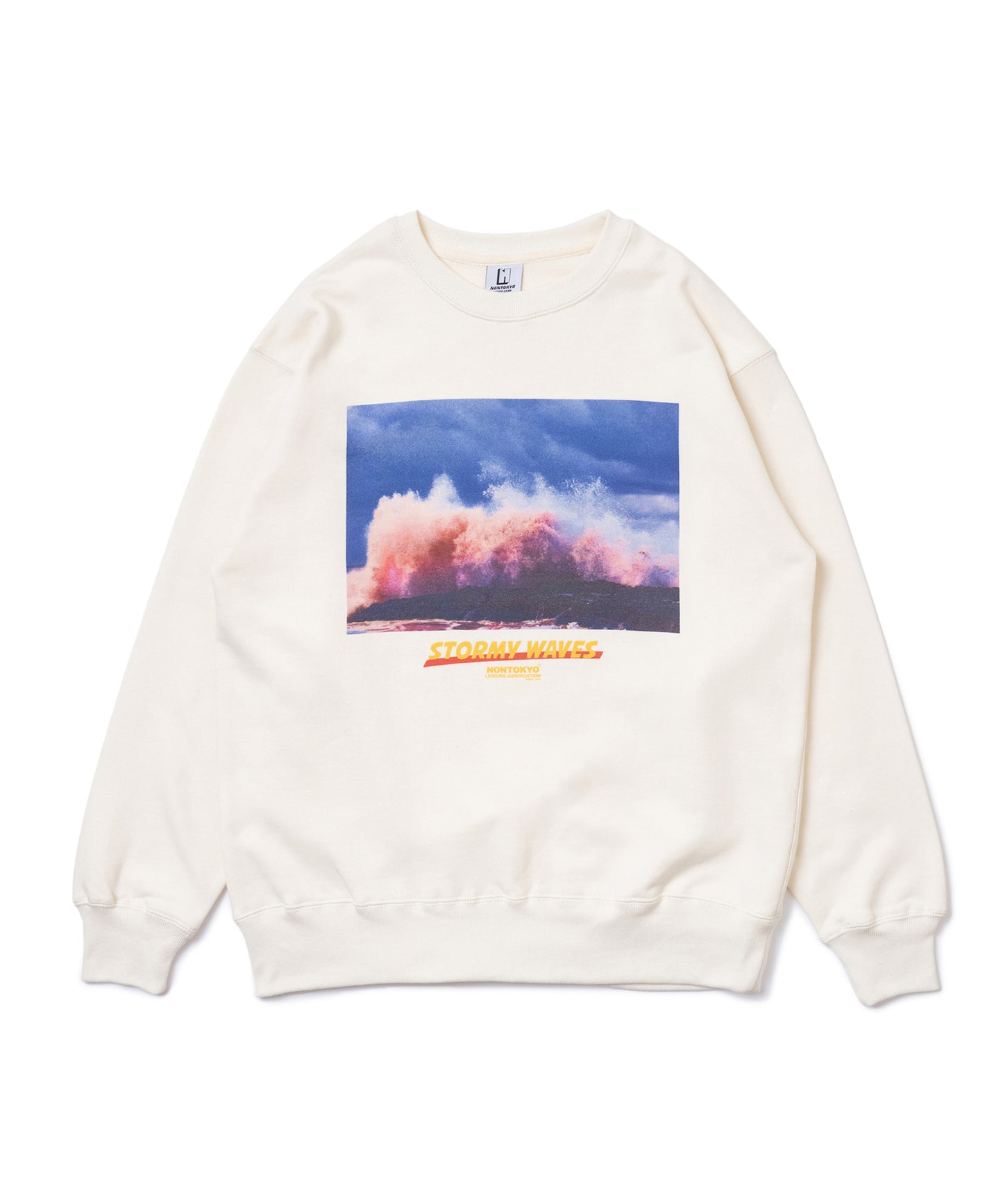 PRINT PULLOVER SWEAT(WAVE)