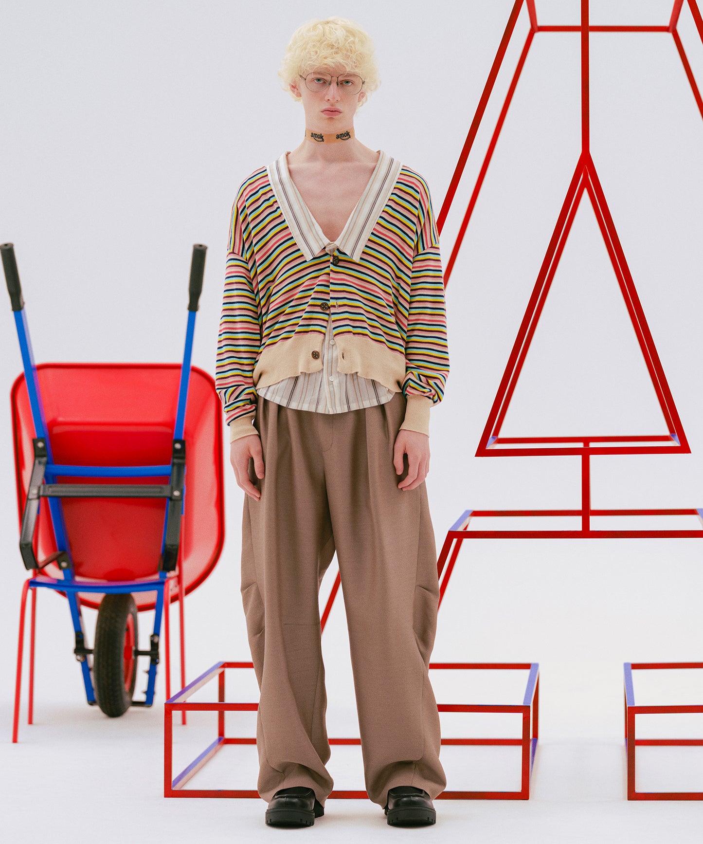 SILK WIDE TROUSERS