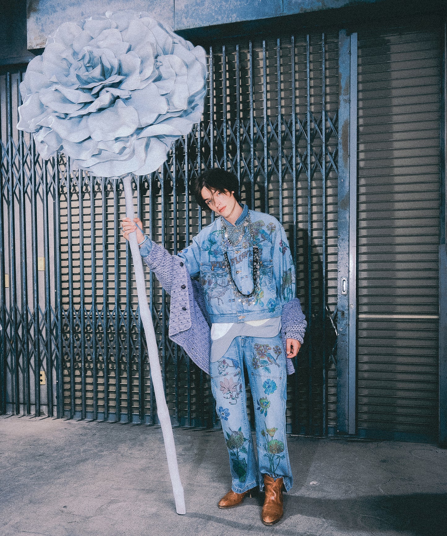 HAND-PAINT DENIM JACKET