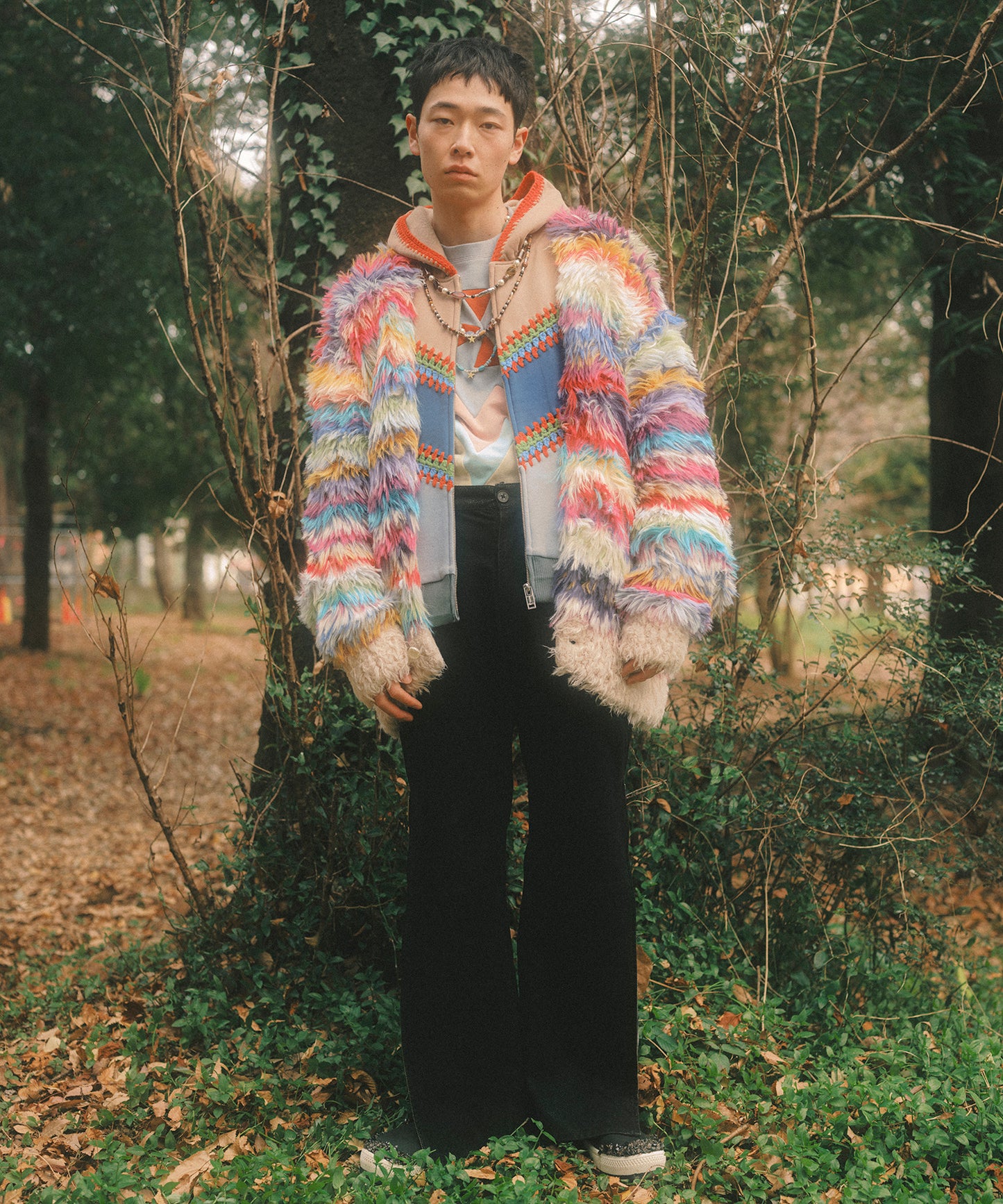 MULTI BORDER KNIT CARDIGAN【8月下旬】